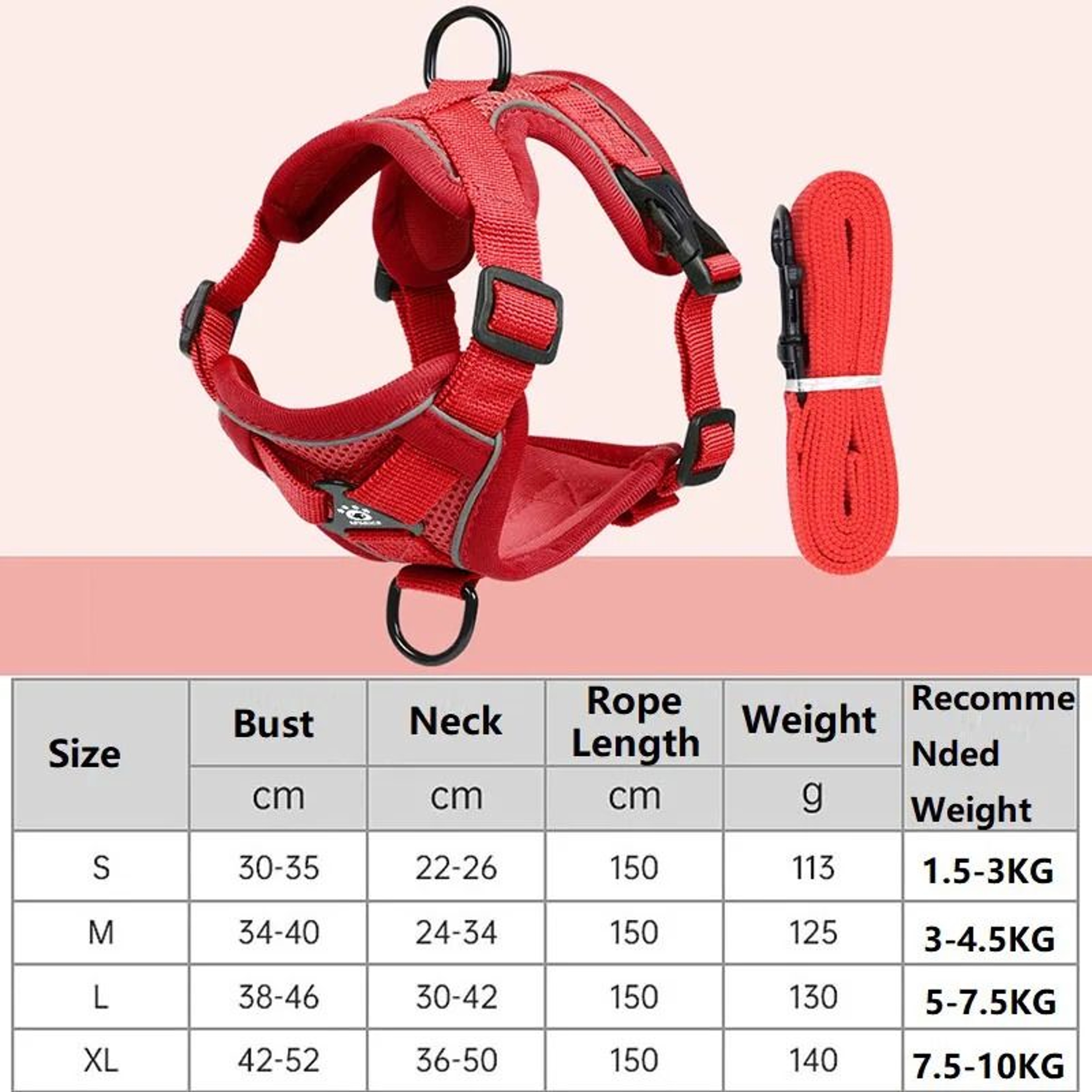 AntiEscape Reflective Mesh Cat Harness And Leash Set 7
