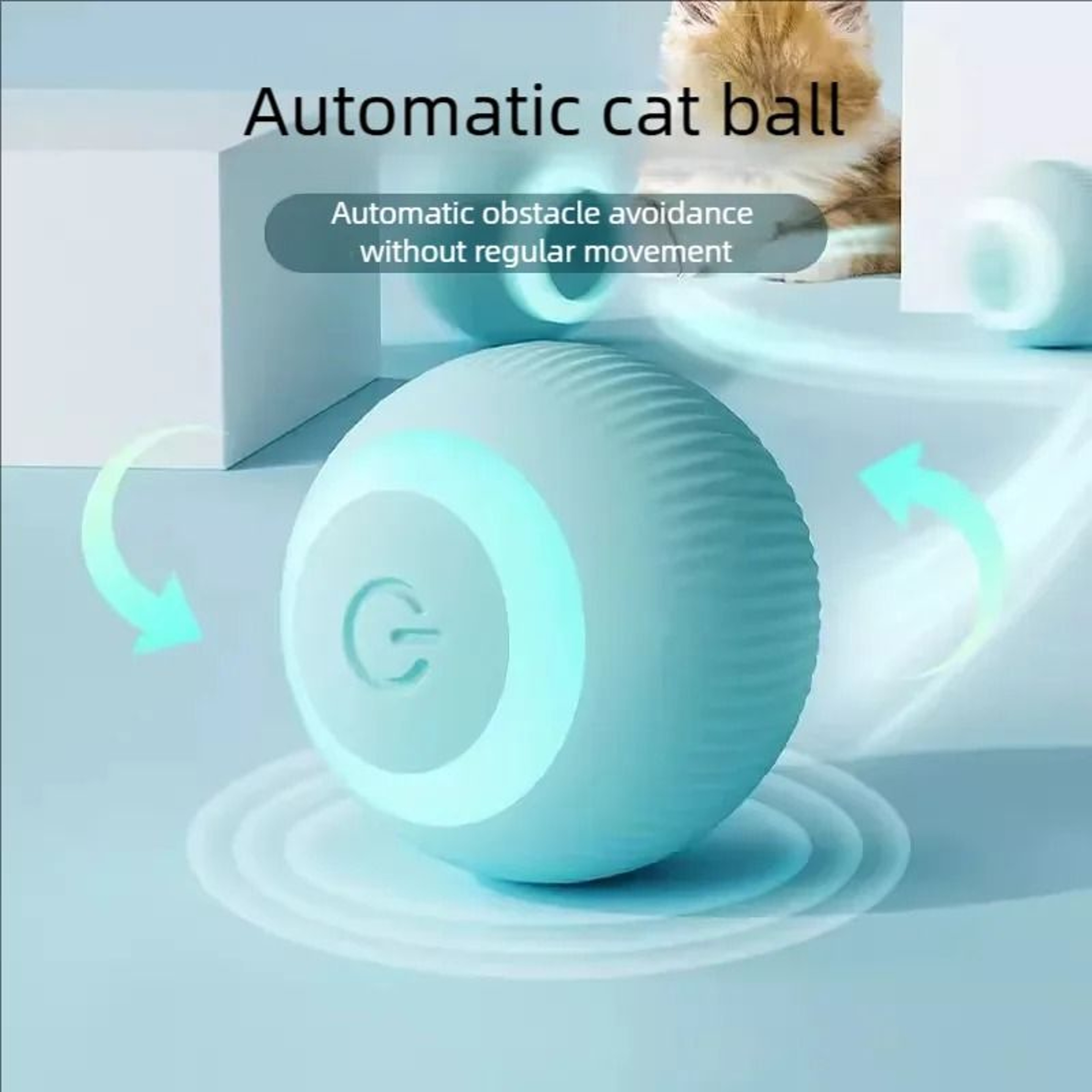 Smart Automatic Rolling Ball Interactive Electric Toy For Indoor Cats 0