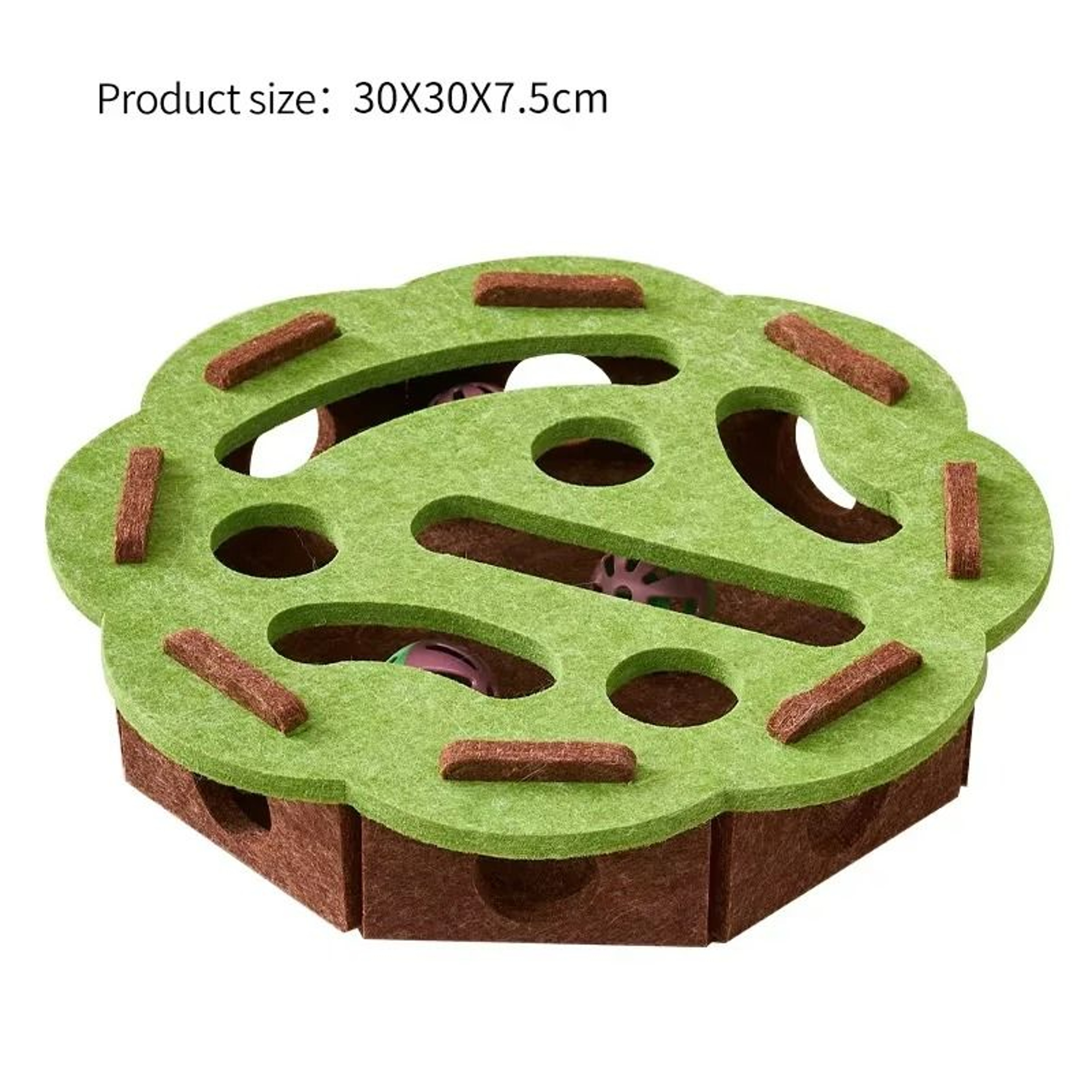 Interactive Felt Maze Puzzle Box With Bell Ball For Hunting  Exercise 9
