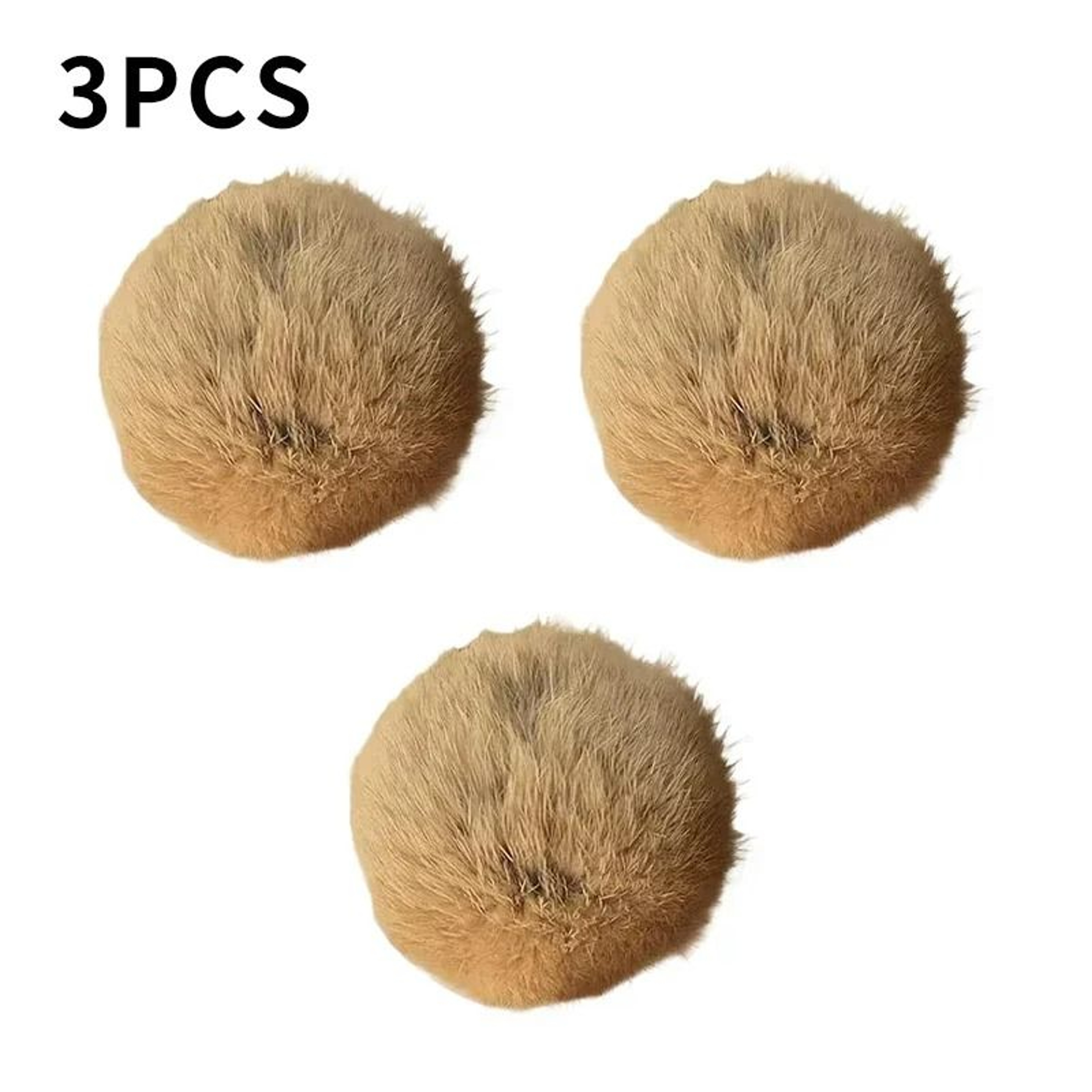 Interactive Plush Rabbit Fur Chasing Balls 3Pack 7