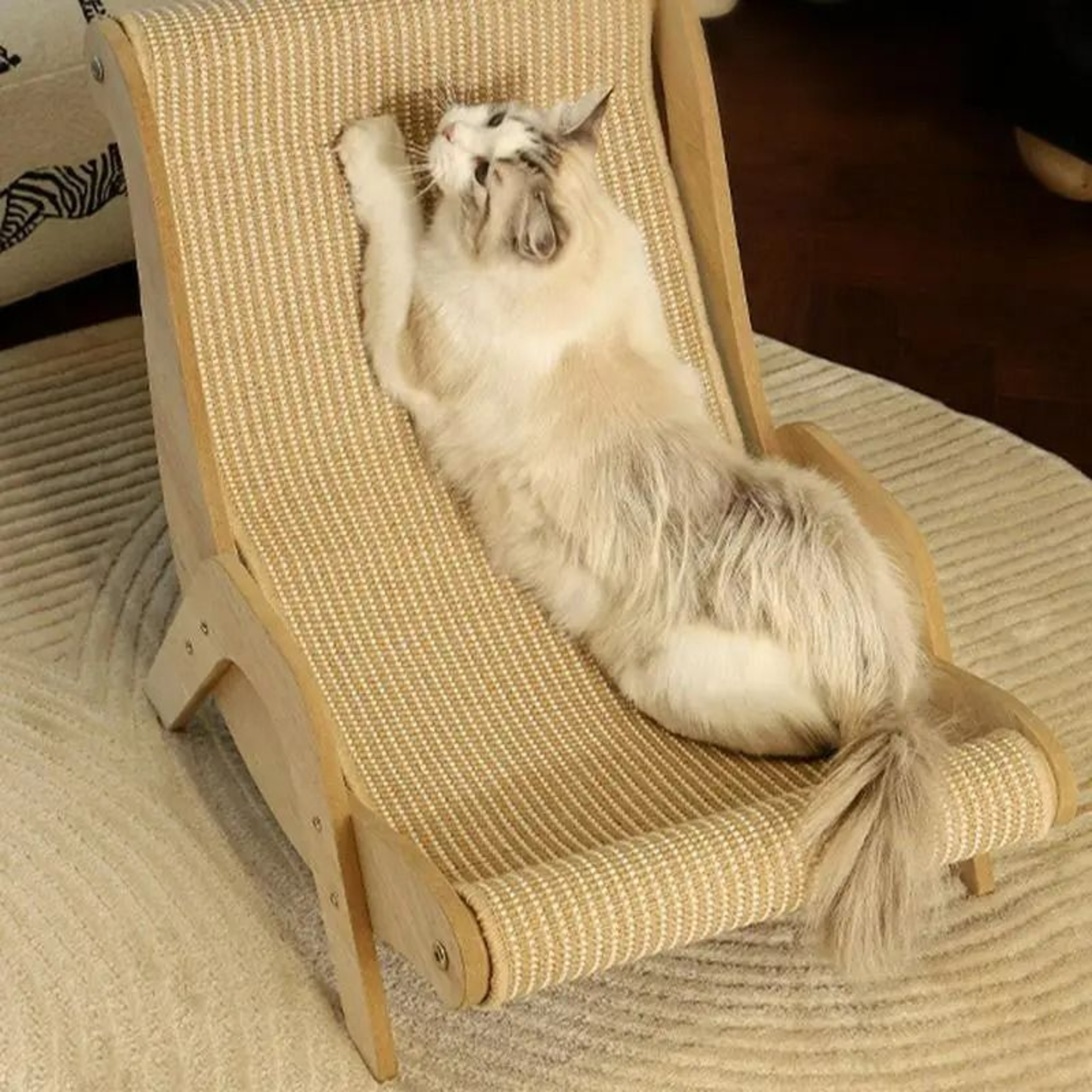 Sisal Lounge Chair MultiFunctional Cat Scratcher 2