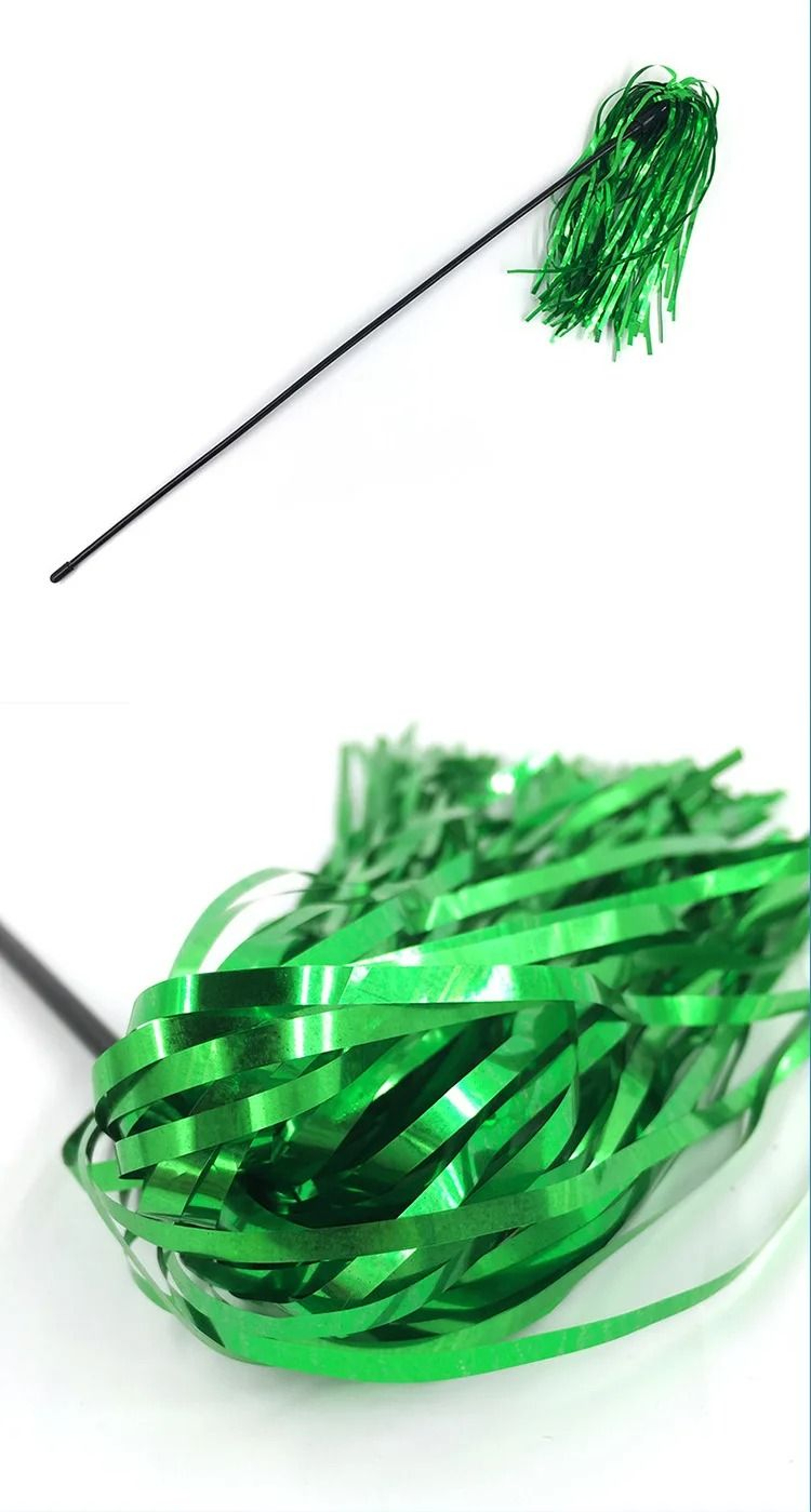 Colorful Ribbon Interactive Cat Teaser Wand 4