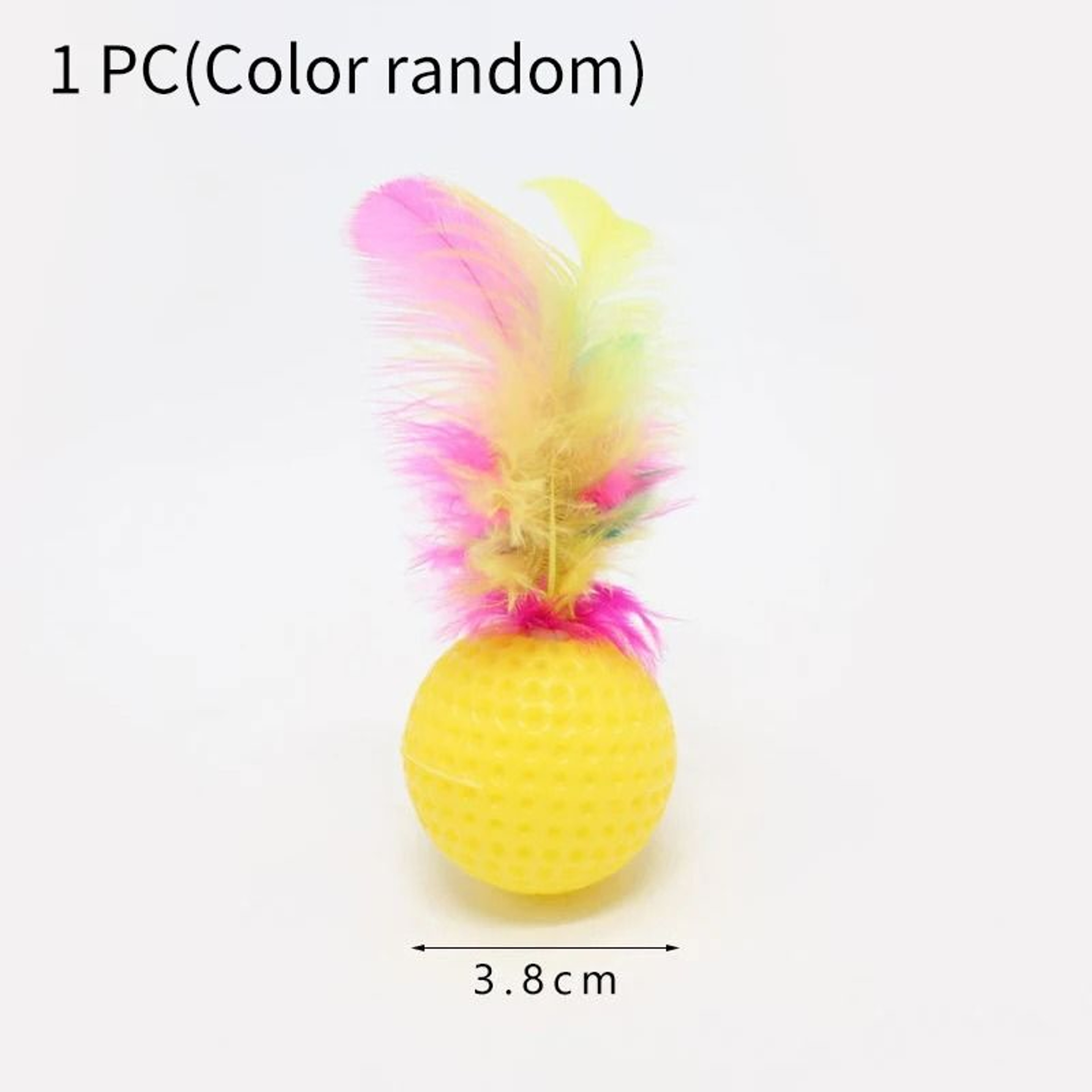 Creative Feather Golf Ball Interactive Cat Toy 5
