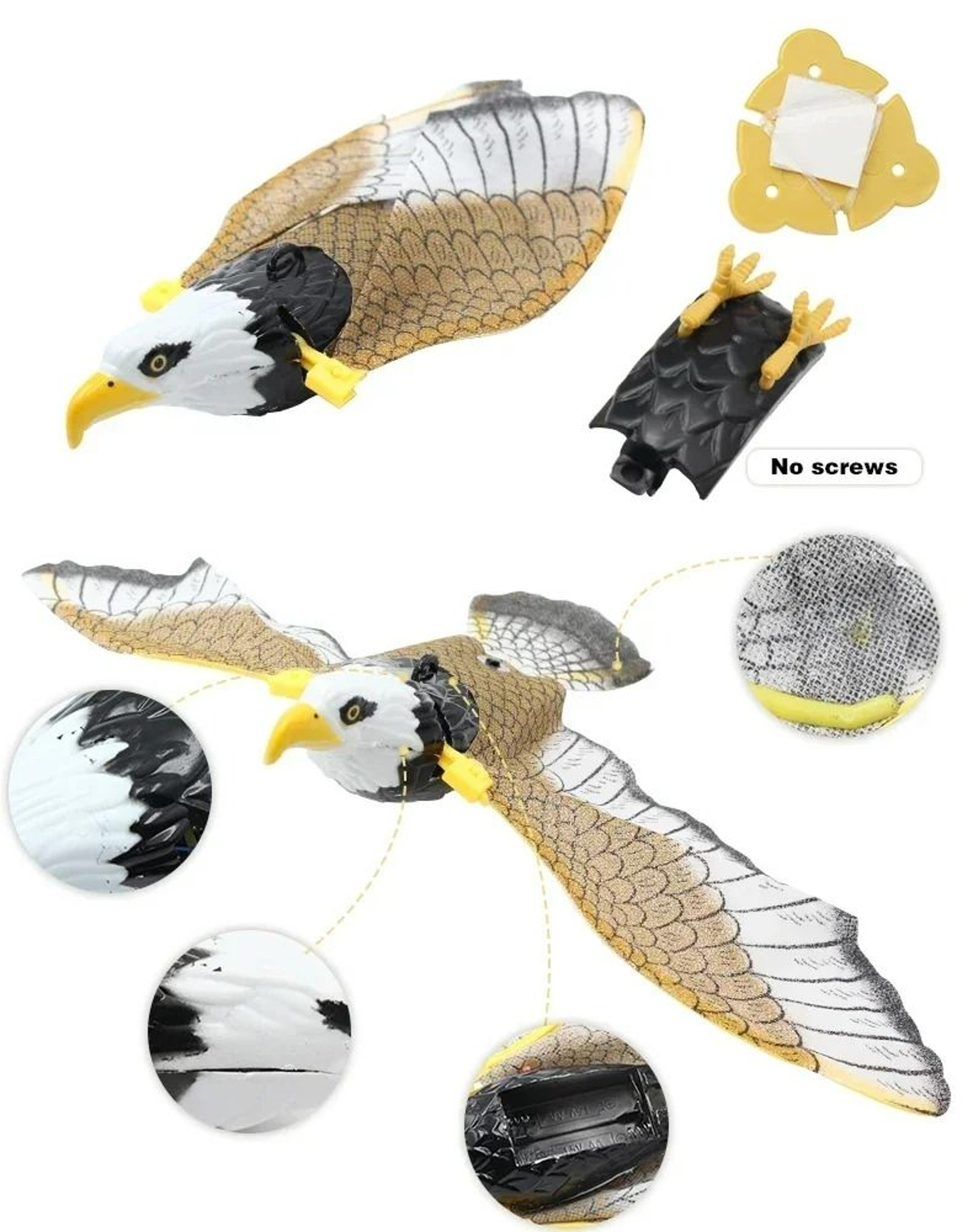 Electric Hanging Flying Bird Interactive Toy 2