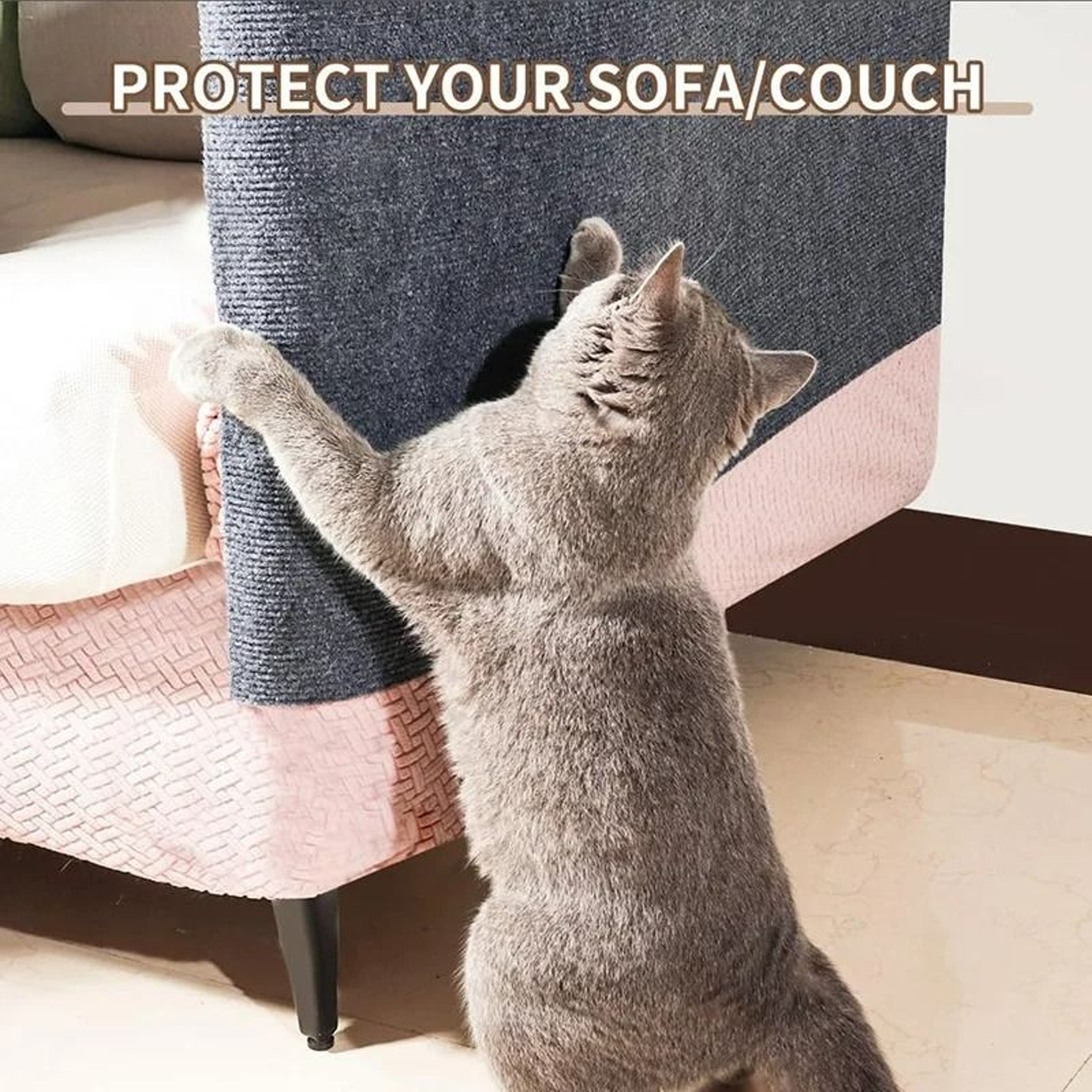 SelfAdhesive Trimmable Cat Scratching  Climbing Mat 3