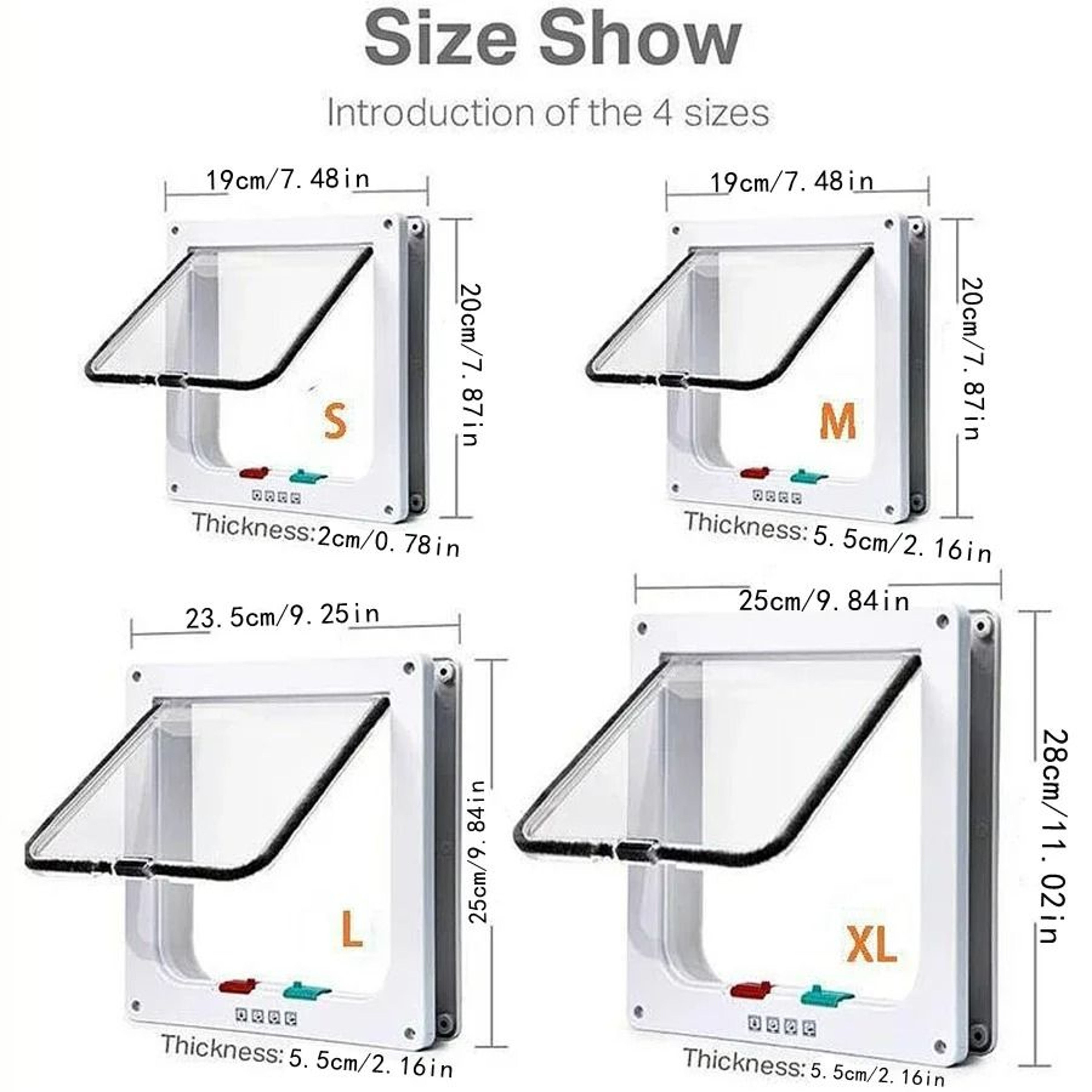 Weatherproof 4-Way Locking Pet Door – view 9