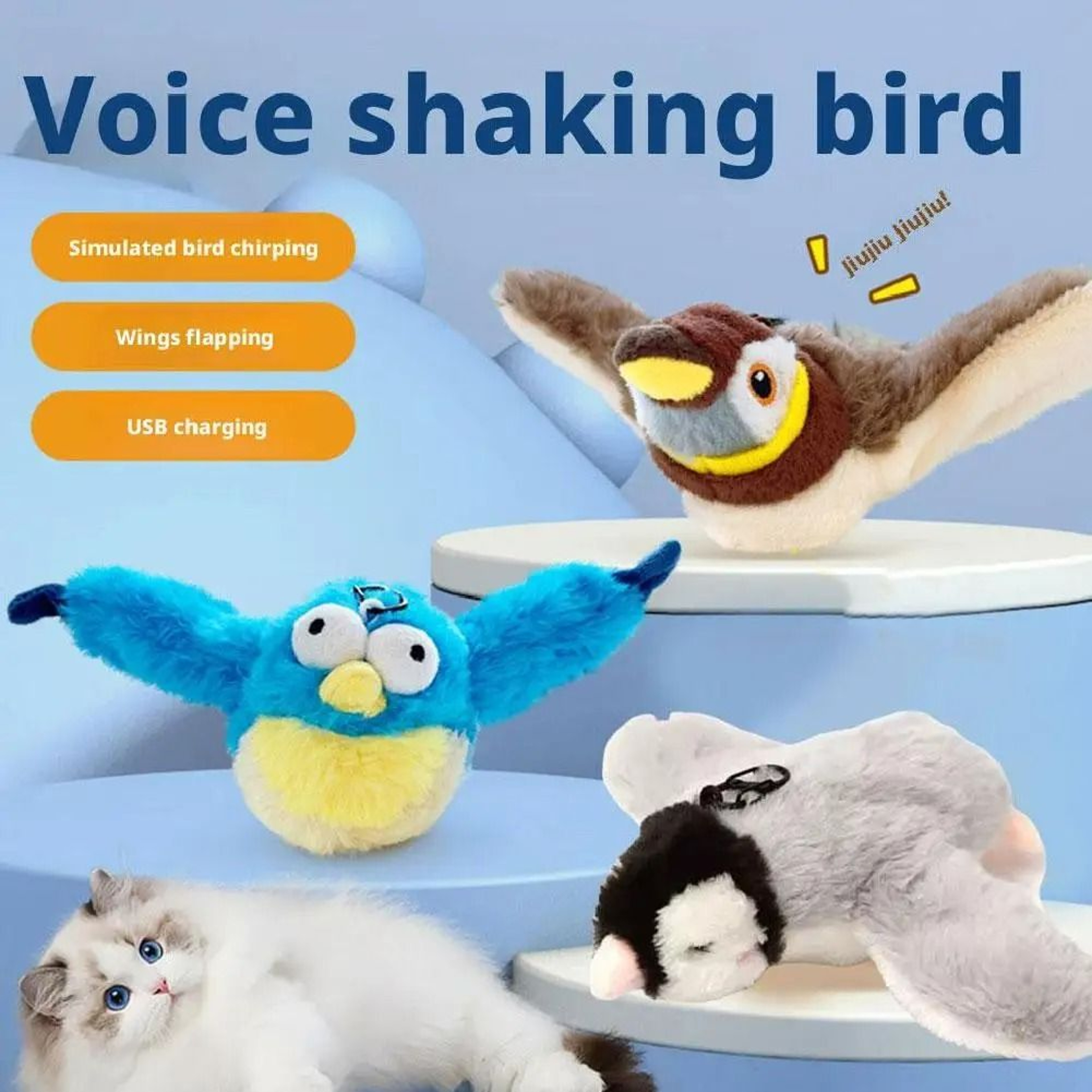 Interactive Flying Bird Cat Toy 2026 Edition 4