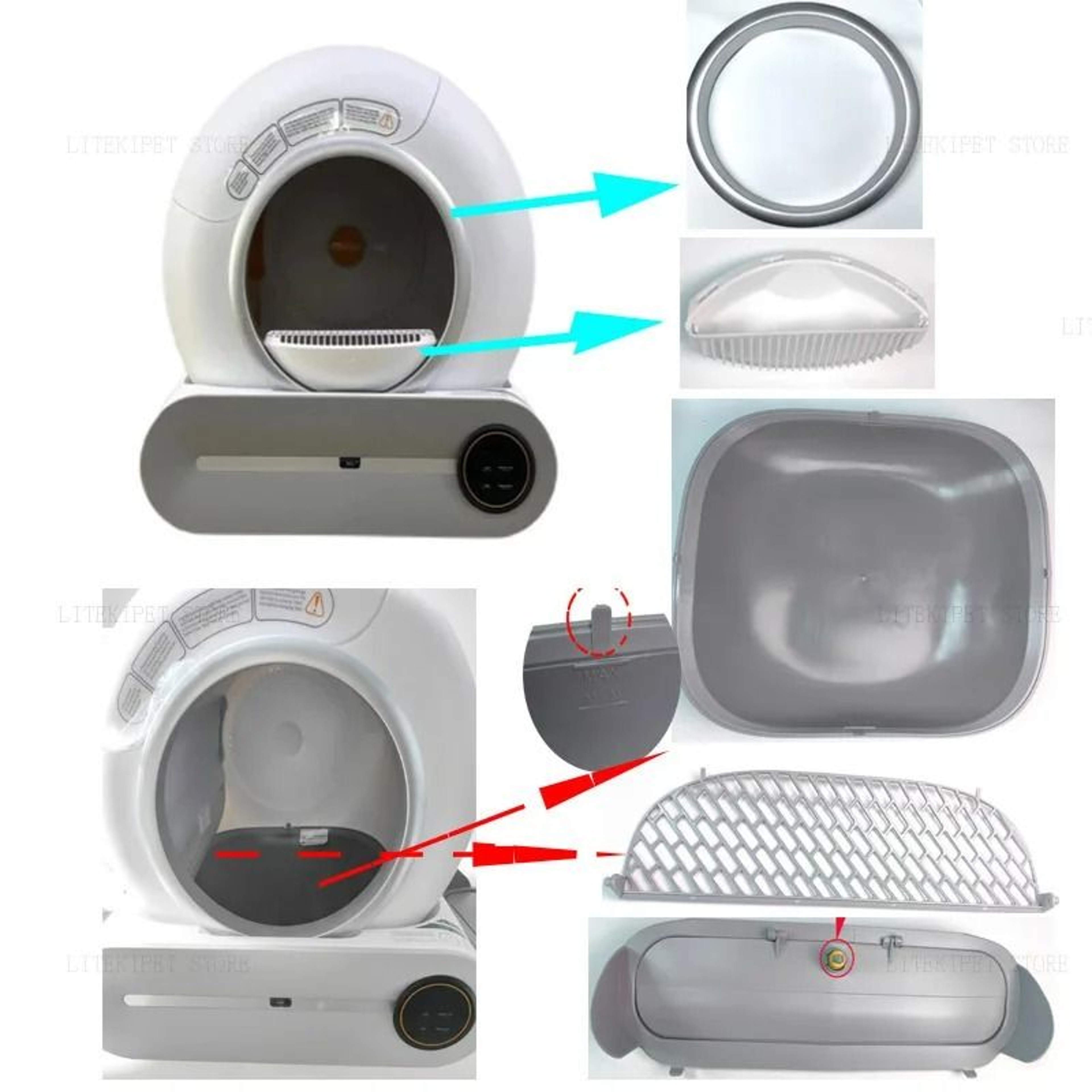 Premium Replacement Components For Smart Automatic Litter Boxes 1