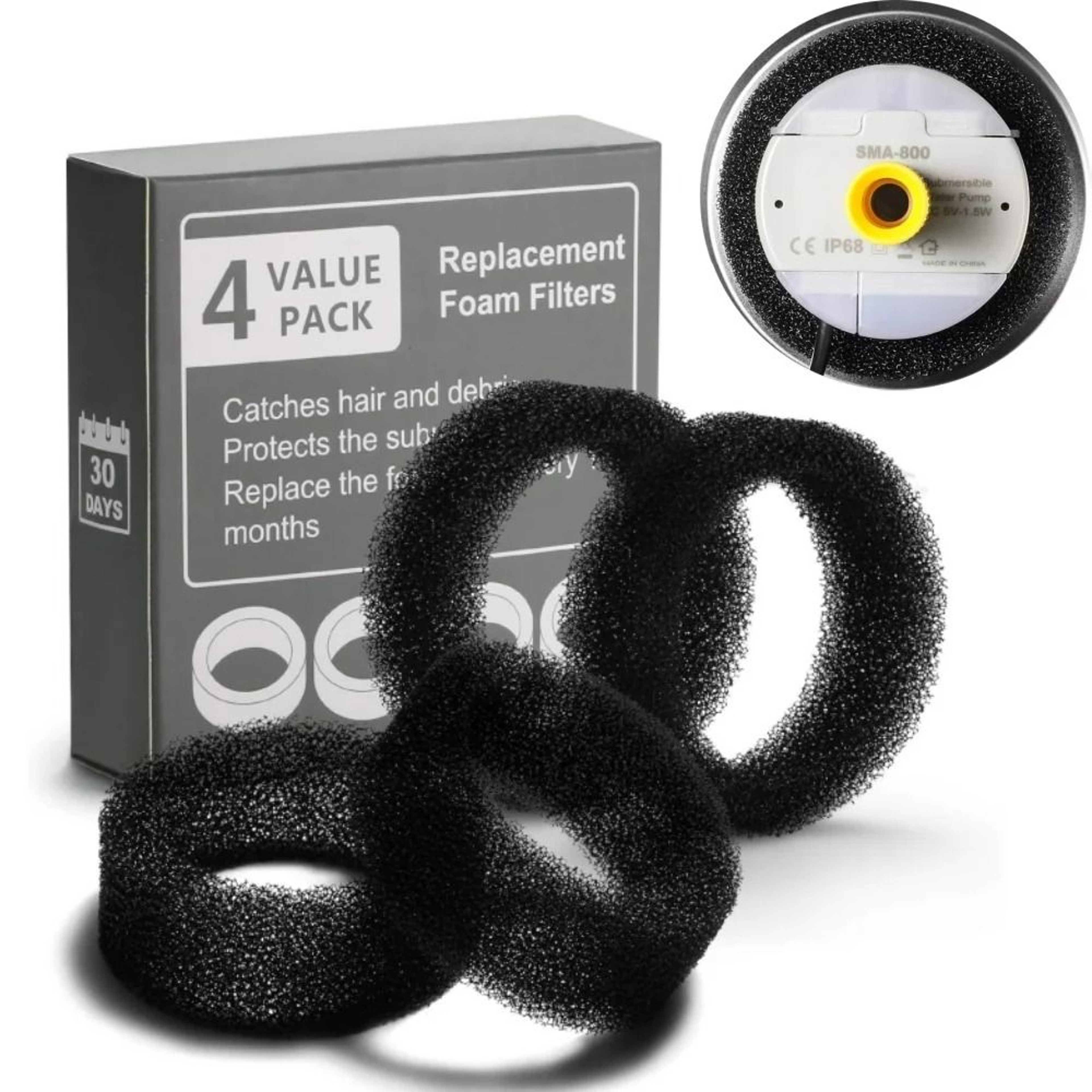 HighDensity Pump Protection Foam Filters 4Pack 0