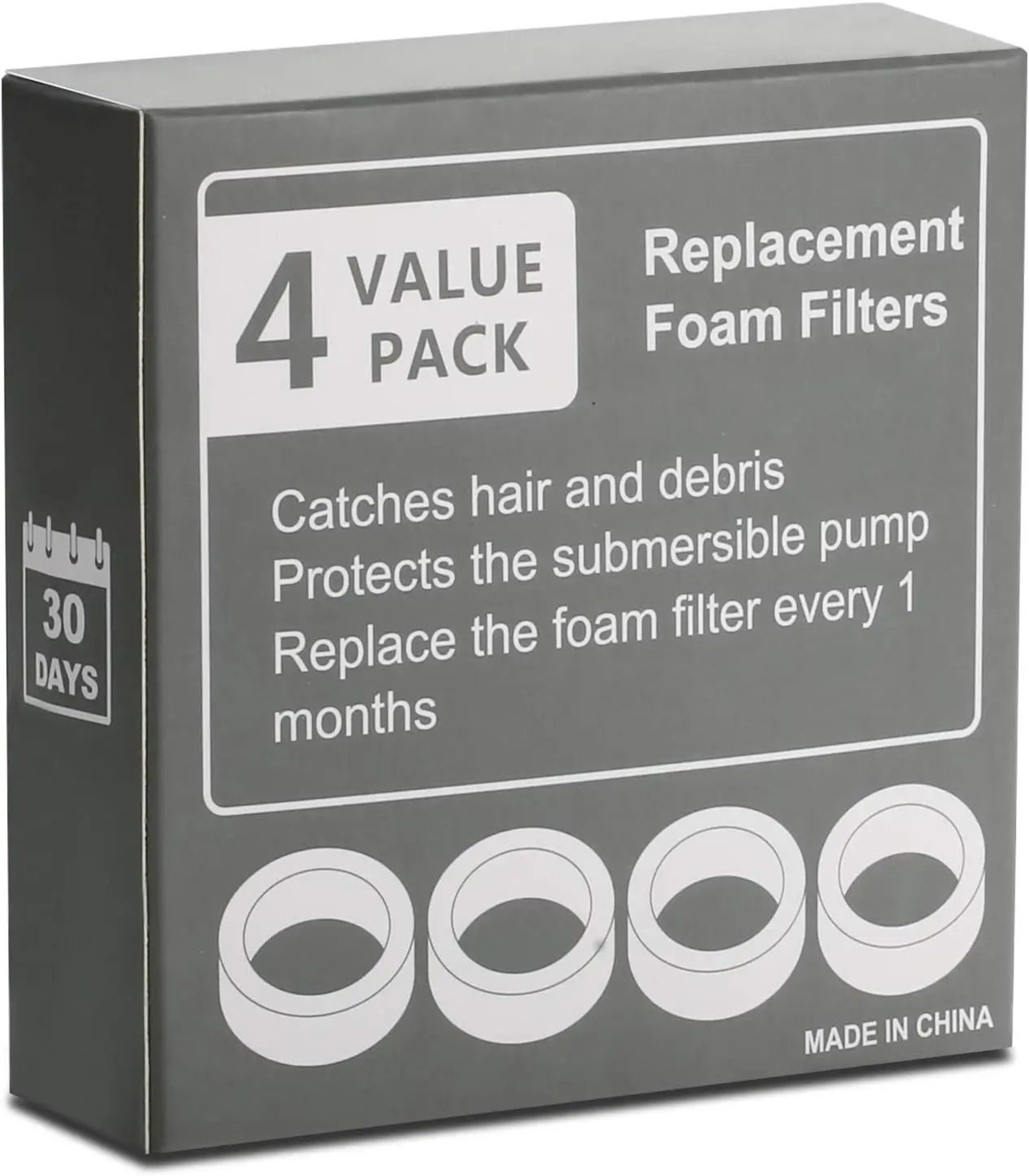 HighDensity Pump Protection Foam Filters 4Pack 6