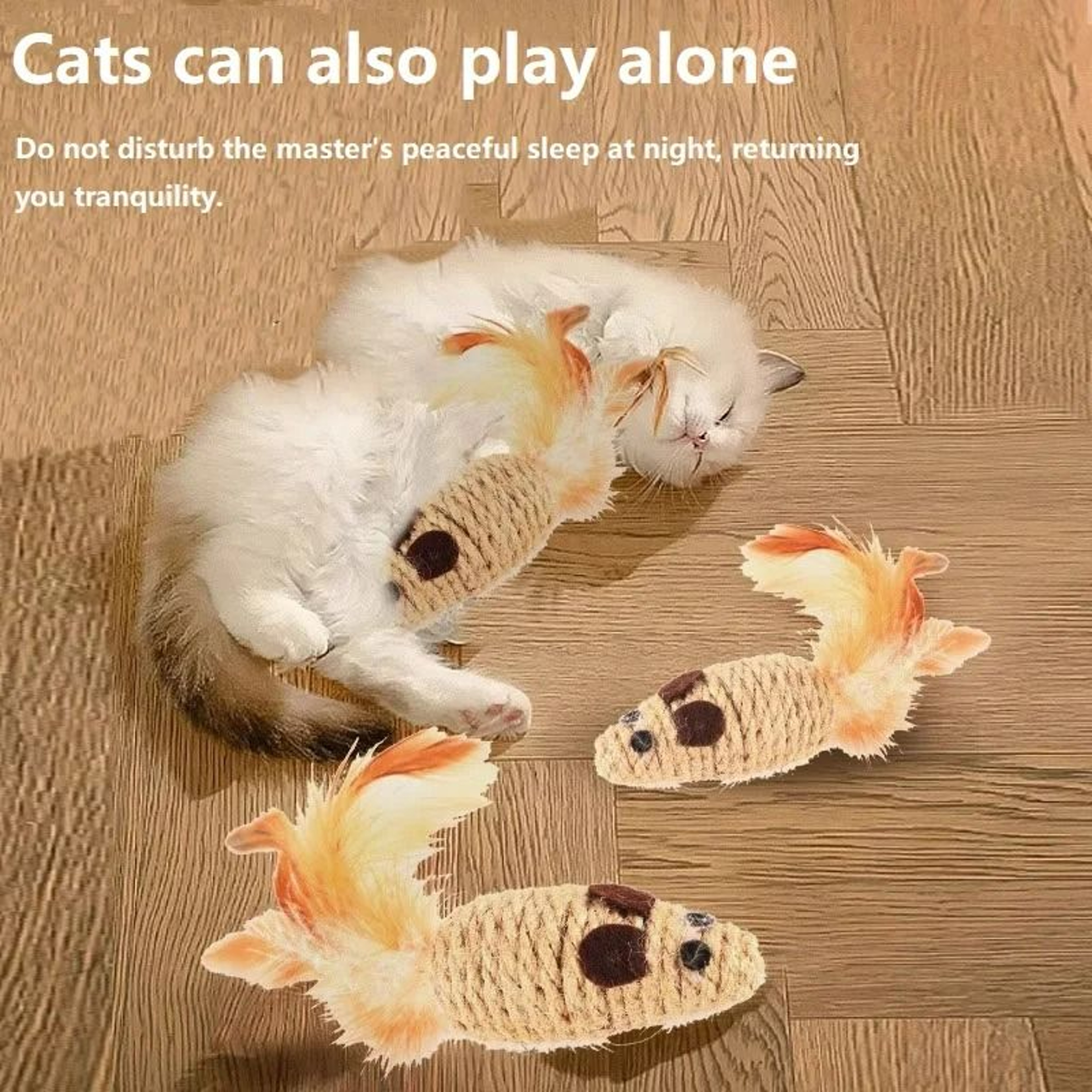 HeavyDuty Sisal  Plush Simulation Mouse 4