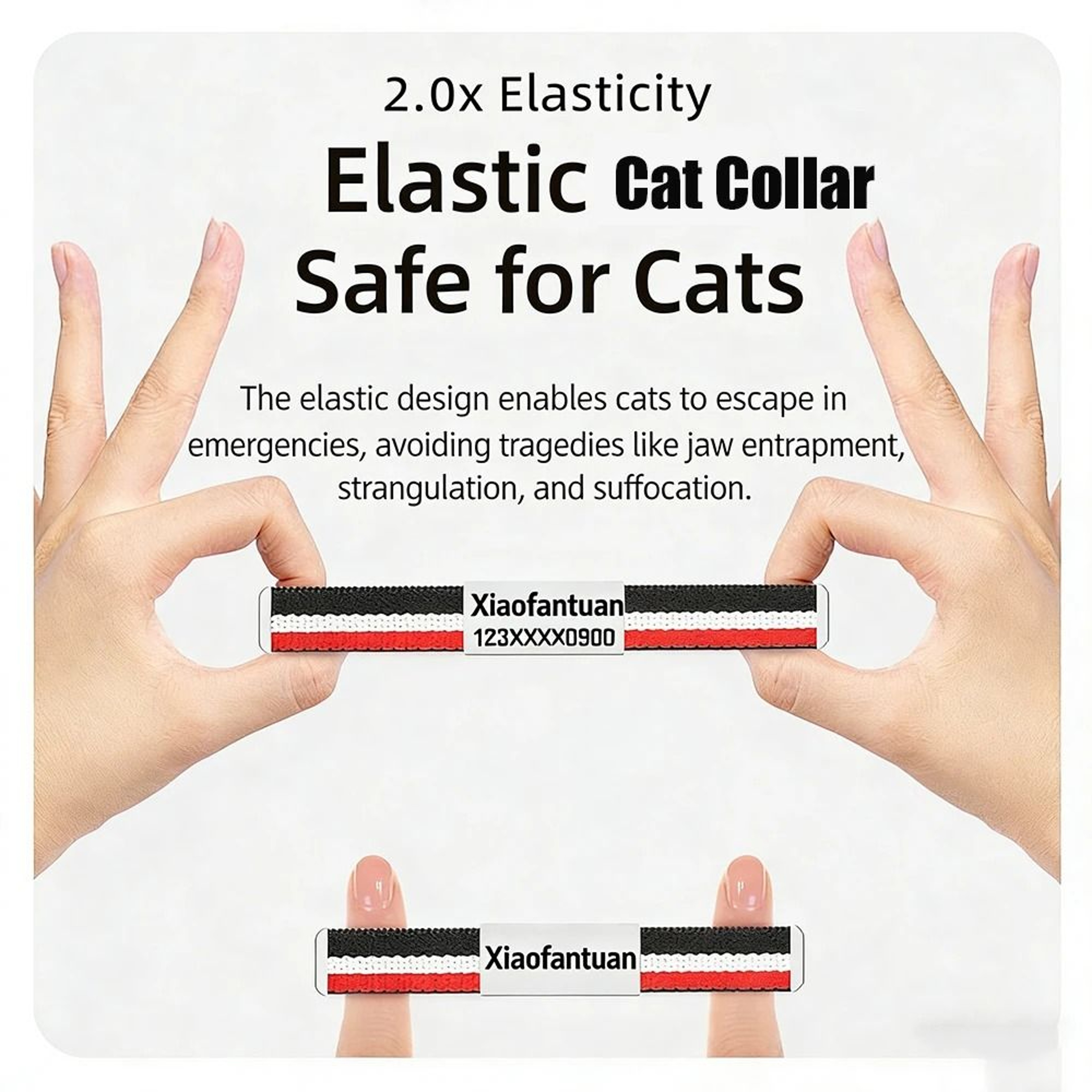CustomEngraved SmartTag Safety Collar 4