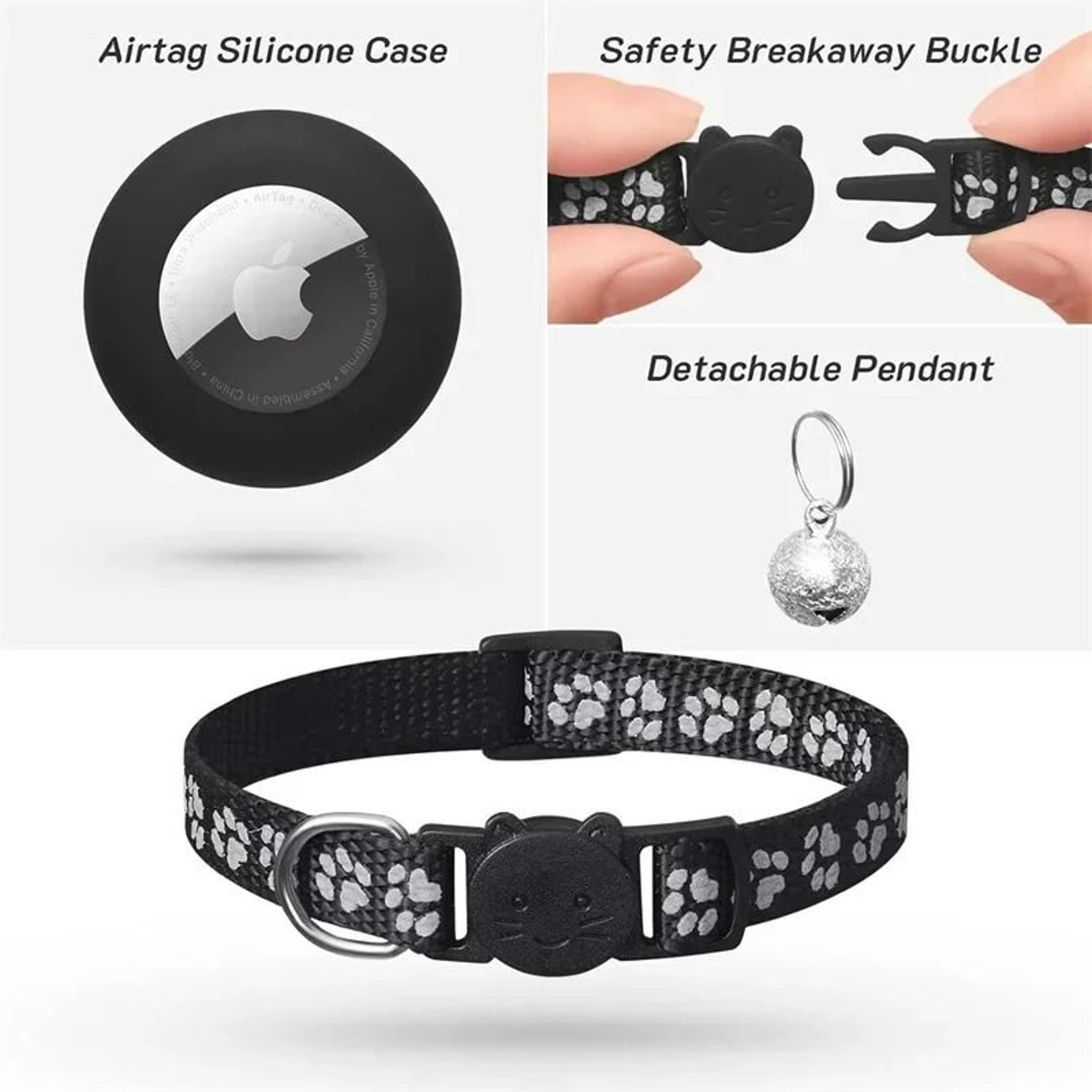 GuardianTrack AirTag Compatible Safety Collar 3