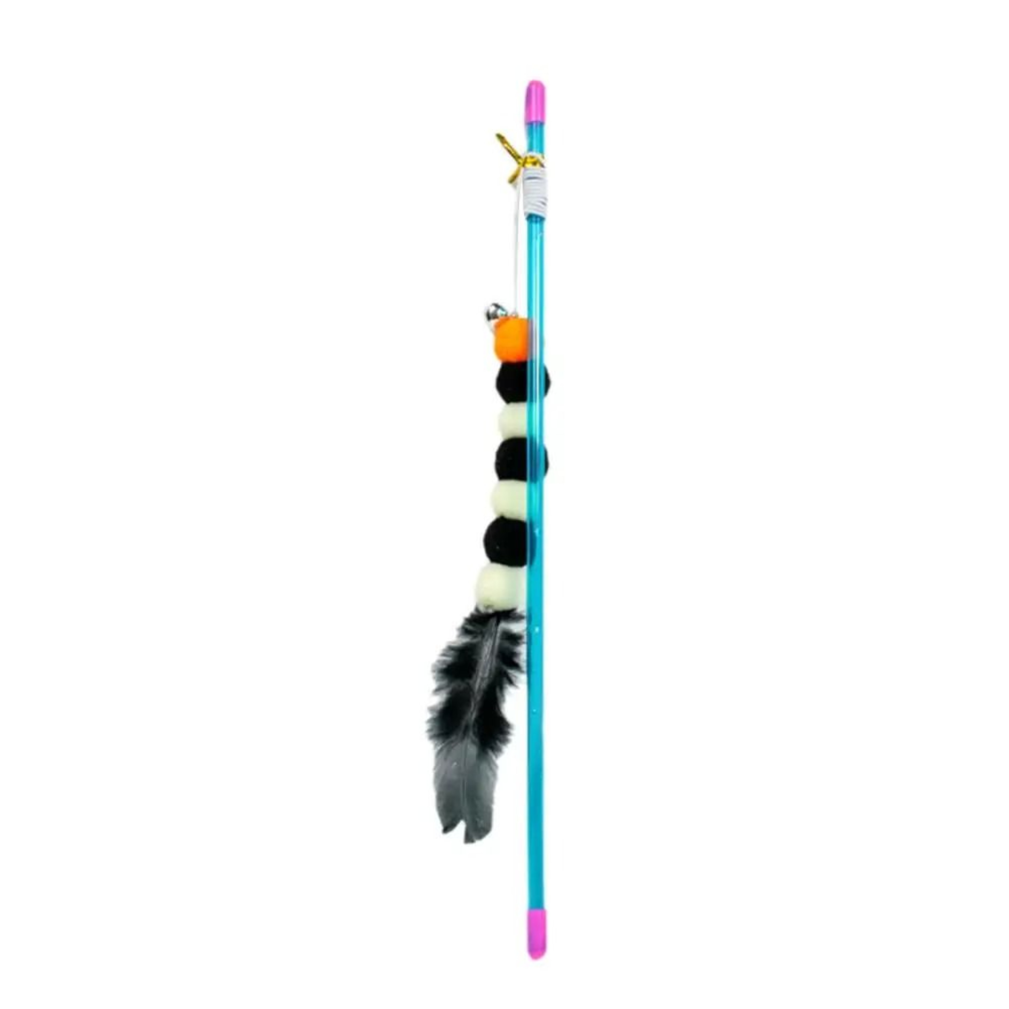 Caterpillar Elastic Cat Teaser Stick  ScratchResistant Interactive Hunter Toy 7