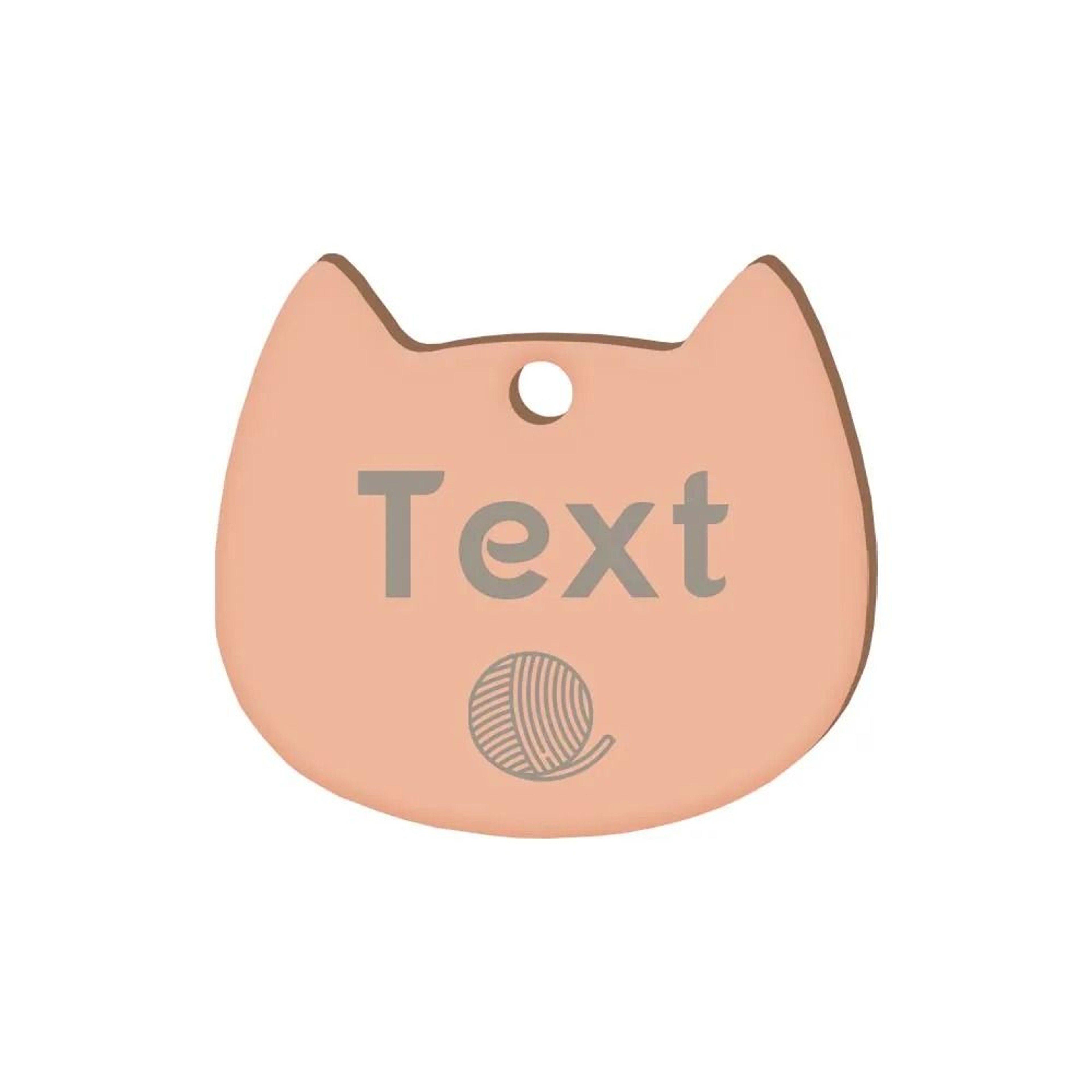 Custom Cat Silhouette ID Tag  Personalized LaserEngraved Stainless Steel Nameplate 23