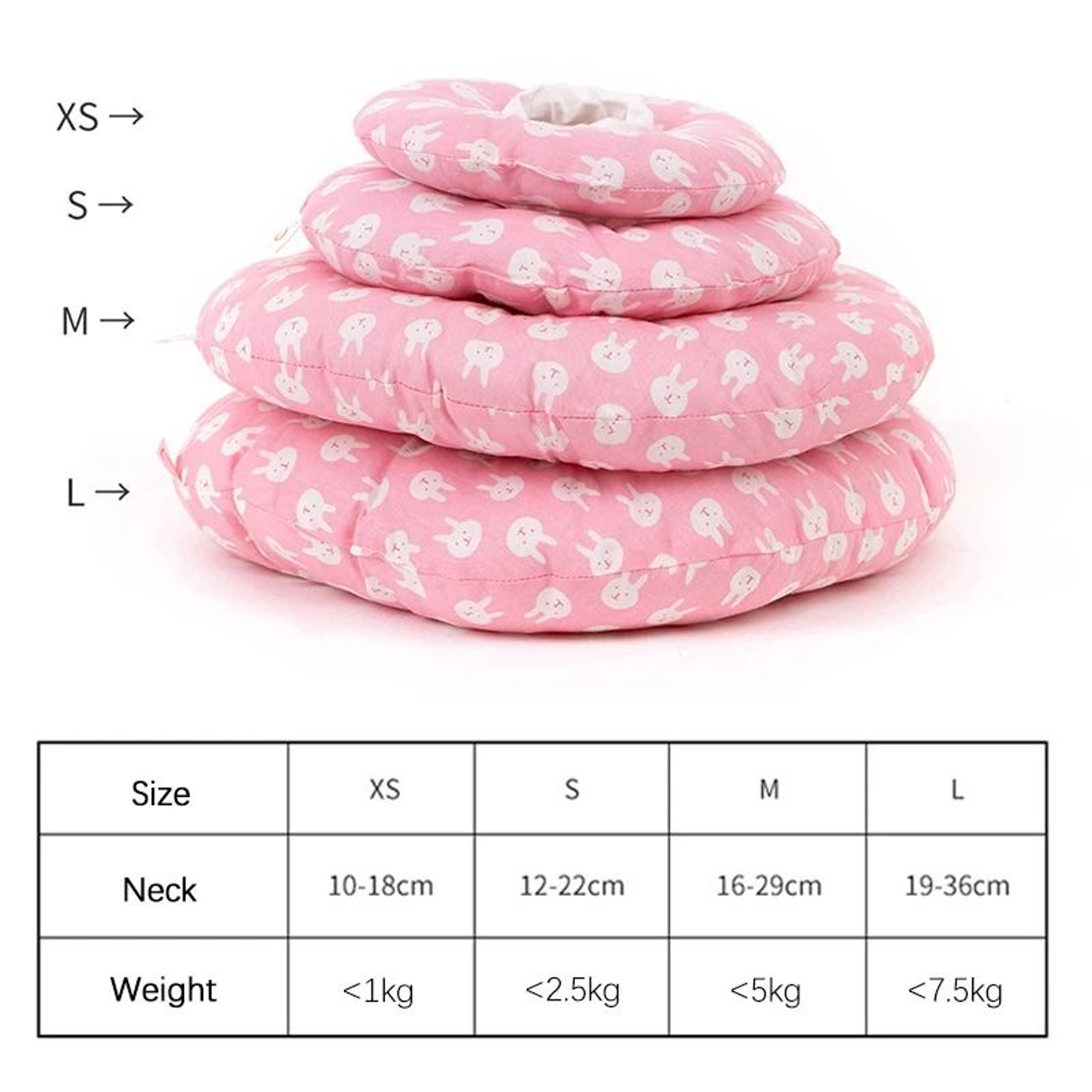 Soft Plush Cat Recovery Collar  Adjustable Cushion Cone For PostSurgery Wound Healing 6