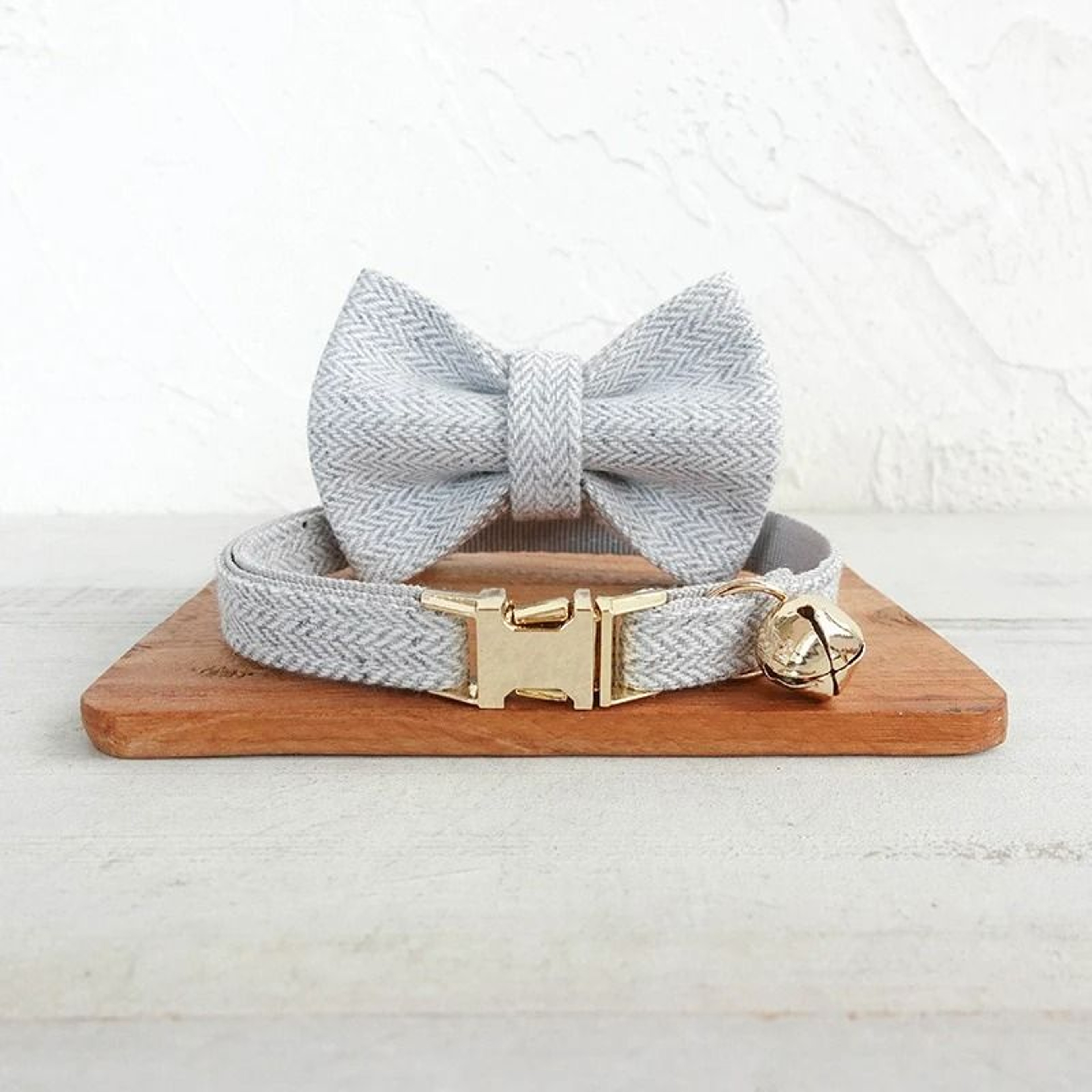 Personalized Bowtie Cat Collar  Custom Engraved Nameplate Safety Necklace With Bell For Kittens  Sm 11