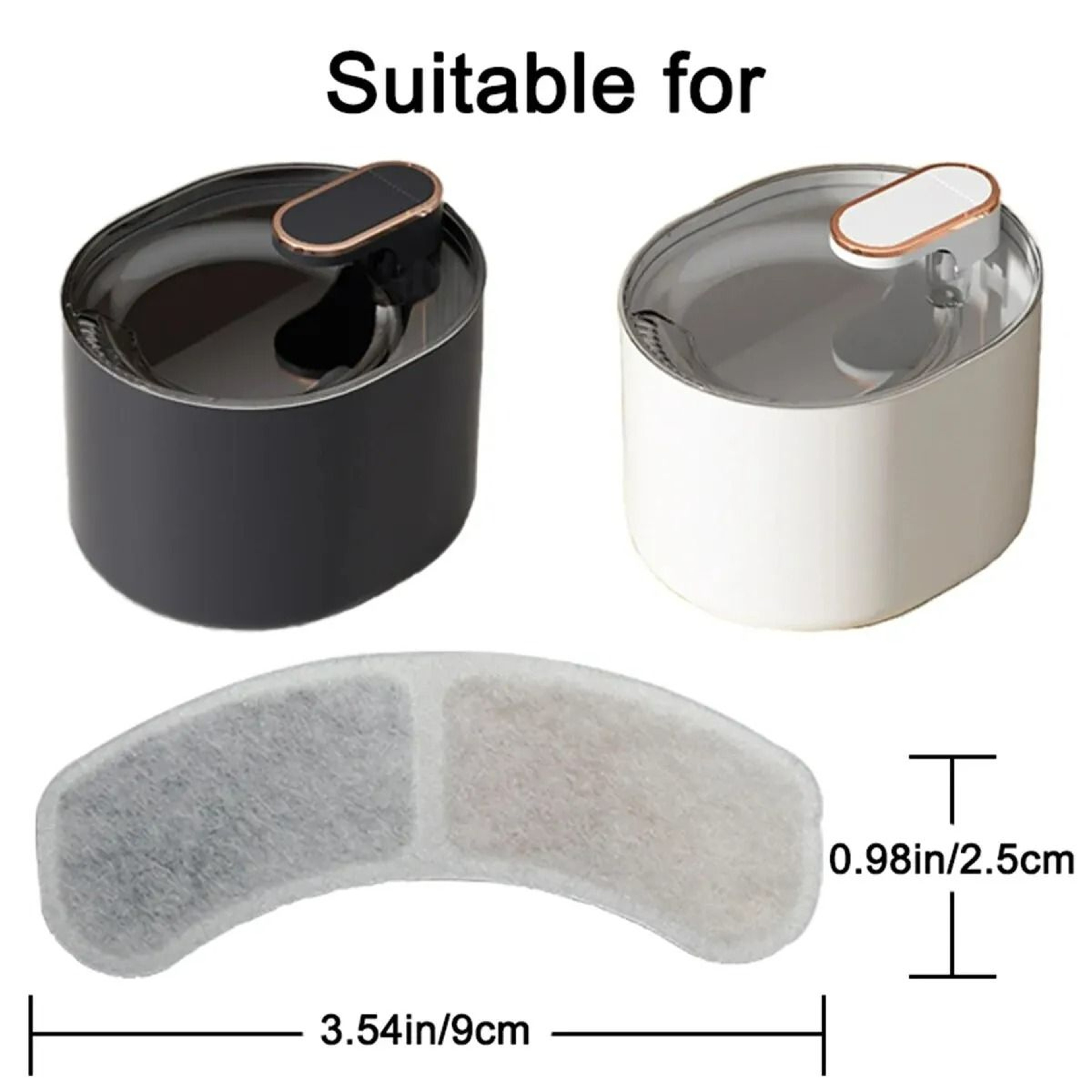 12Pack Square Replacement Filters  Triple Action Activated Carbon Set For Automatic Pet Fountain 4