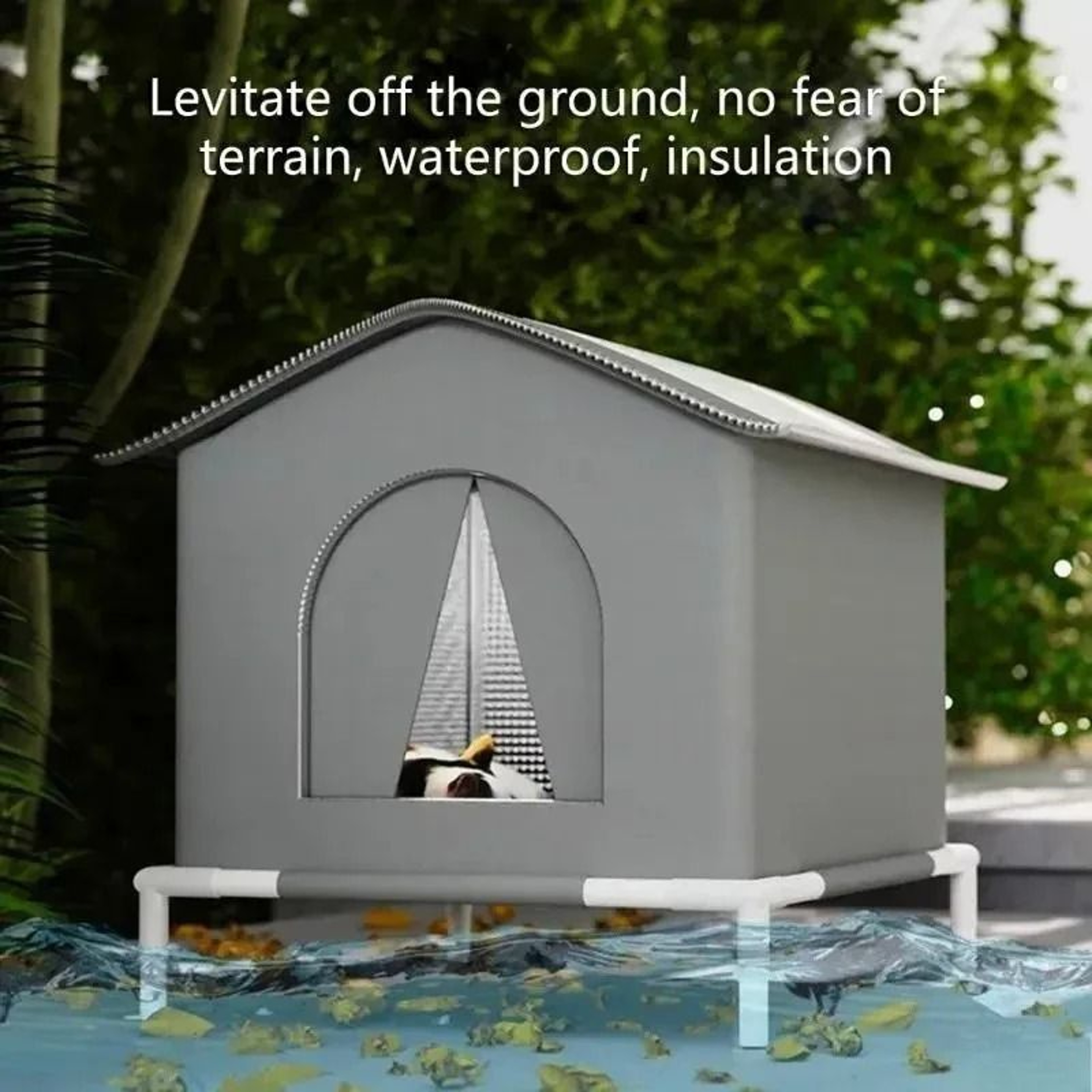 AllSeason Waterproof Outdoor Cat Shelter  Insulated Thermal Stray Pet House With HeavyDuty Supporti 2