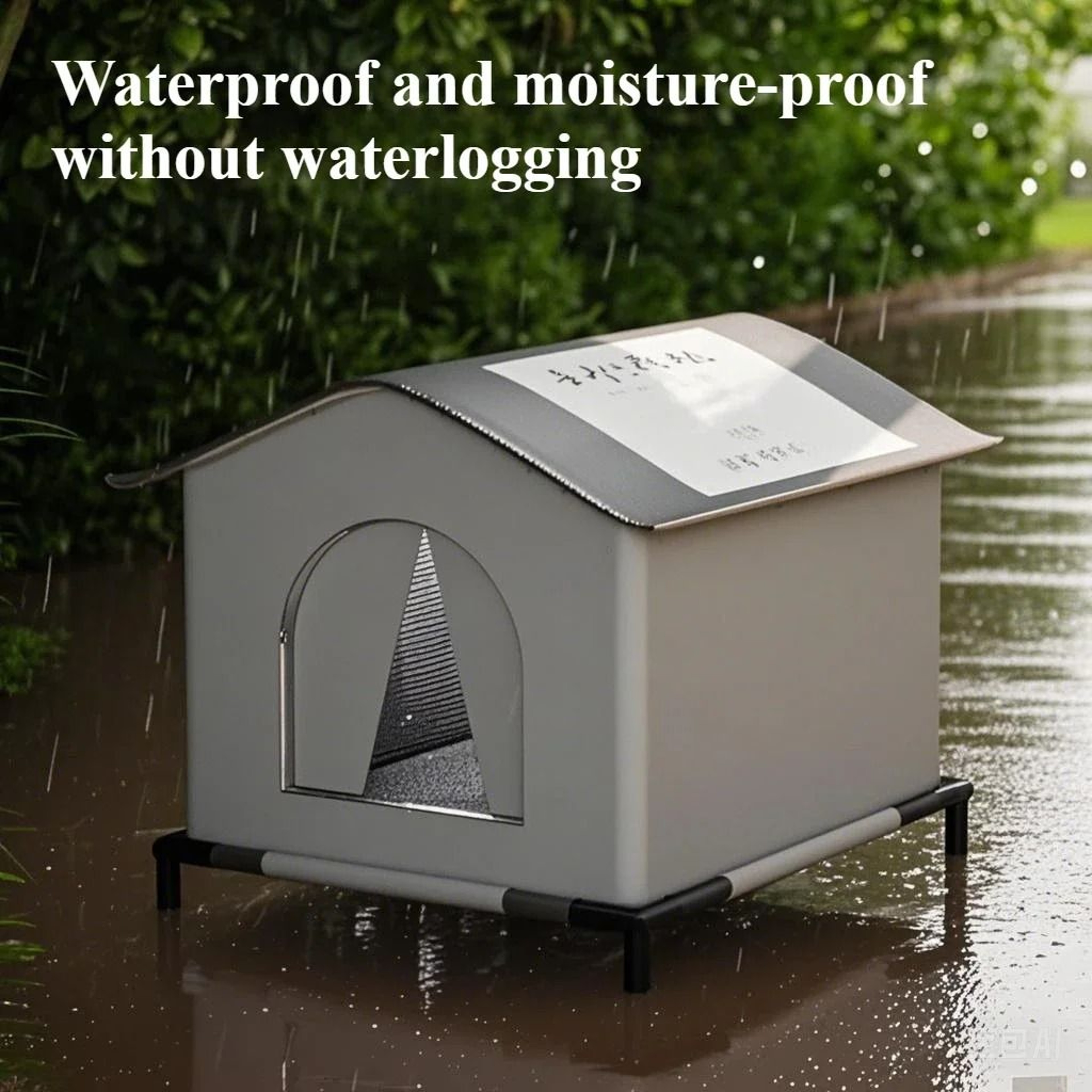 AllSeason Waterproof Outdoor Cat Shelter  Insulated Thermal Stray Pet House With HeavyDuty Supporti 3