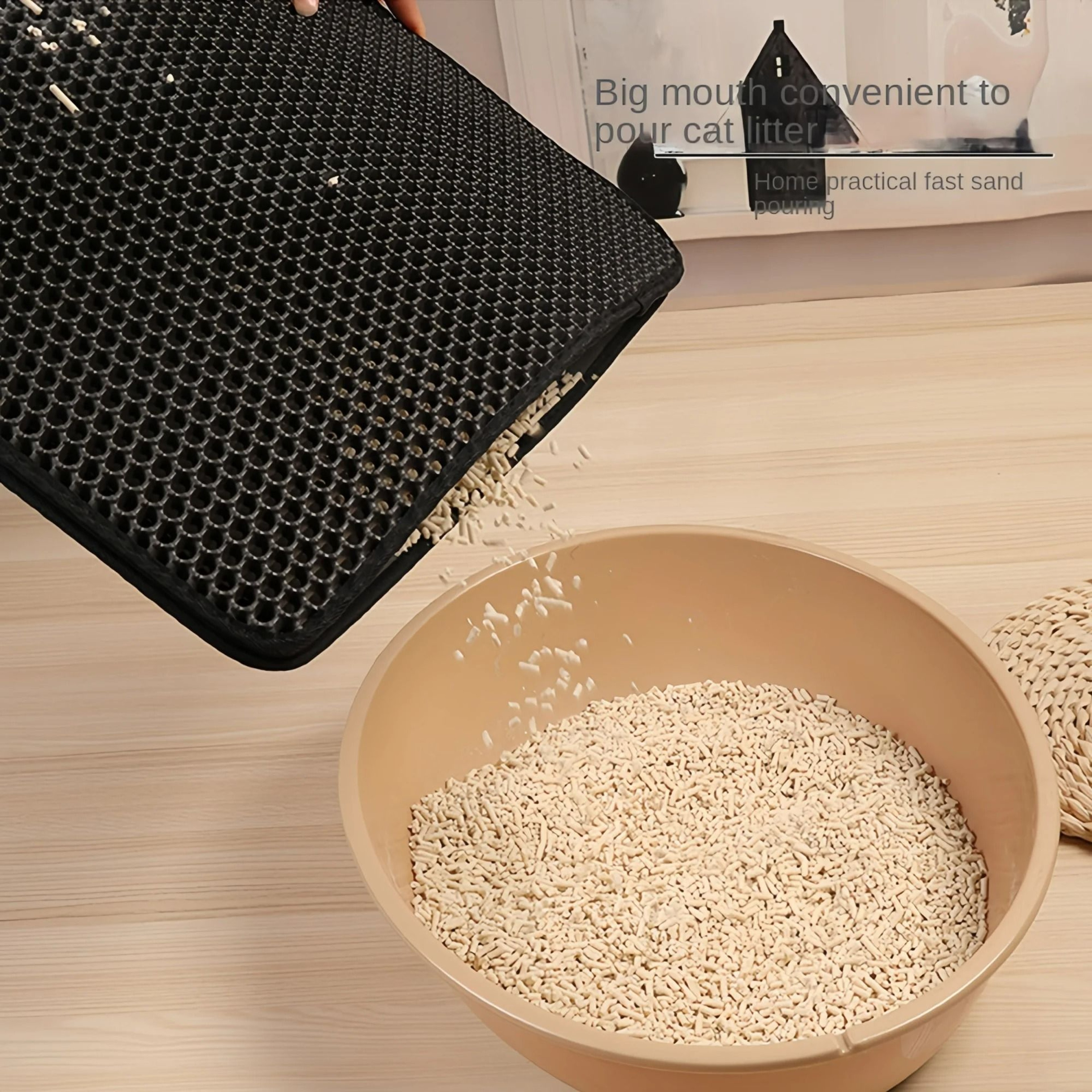 DualLayer Honeycomb Cat Litter Mat 1