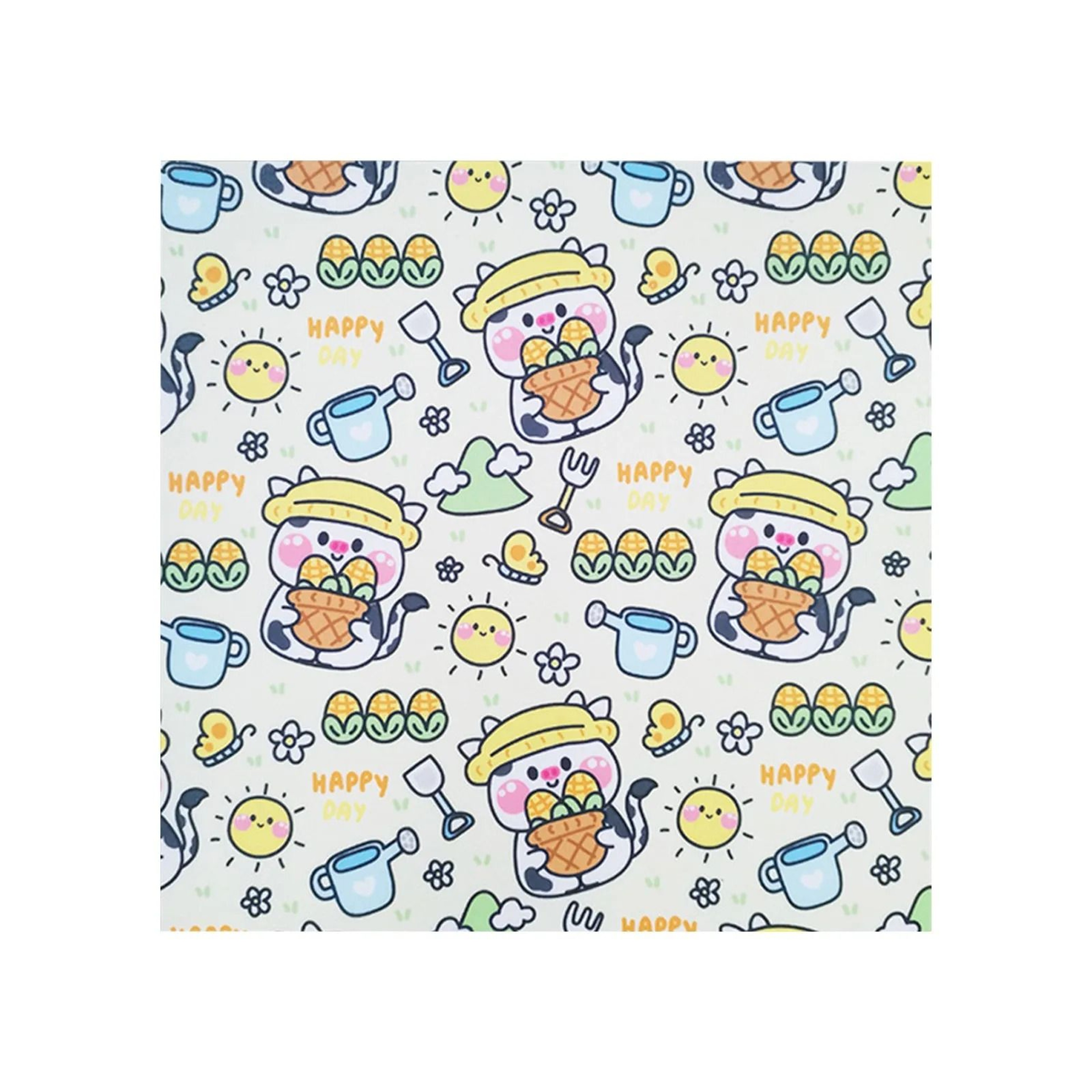SelfAdhesive Cartoon Printed Cat Grooming Restraint Wrap Fabric 3