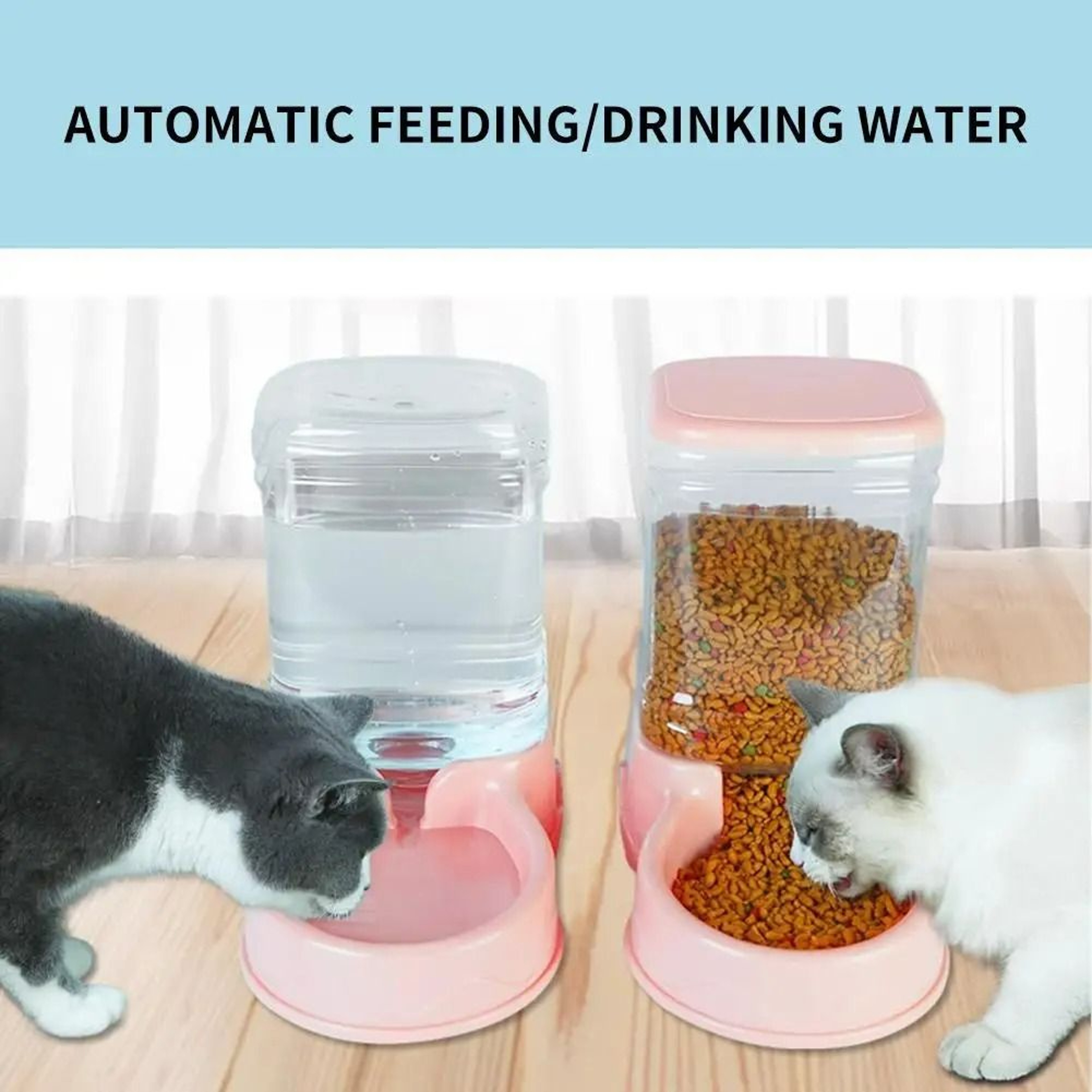 38L Large Capacity Automatic Pet Feeder  Water Fountain Combo 4