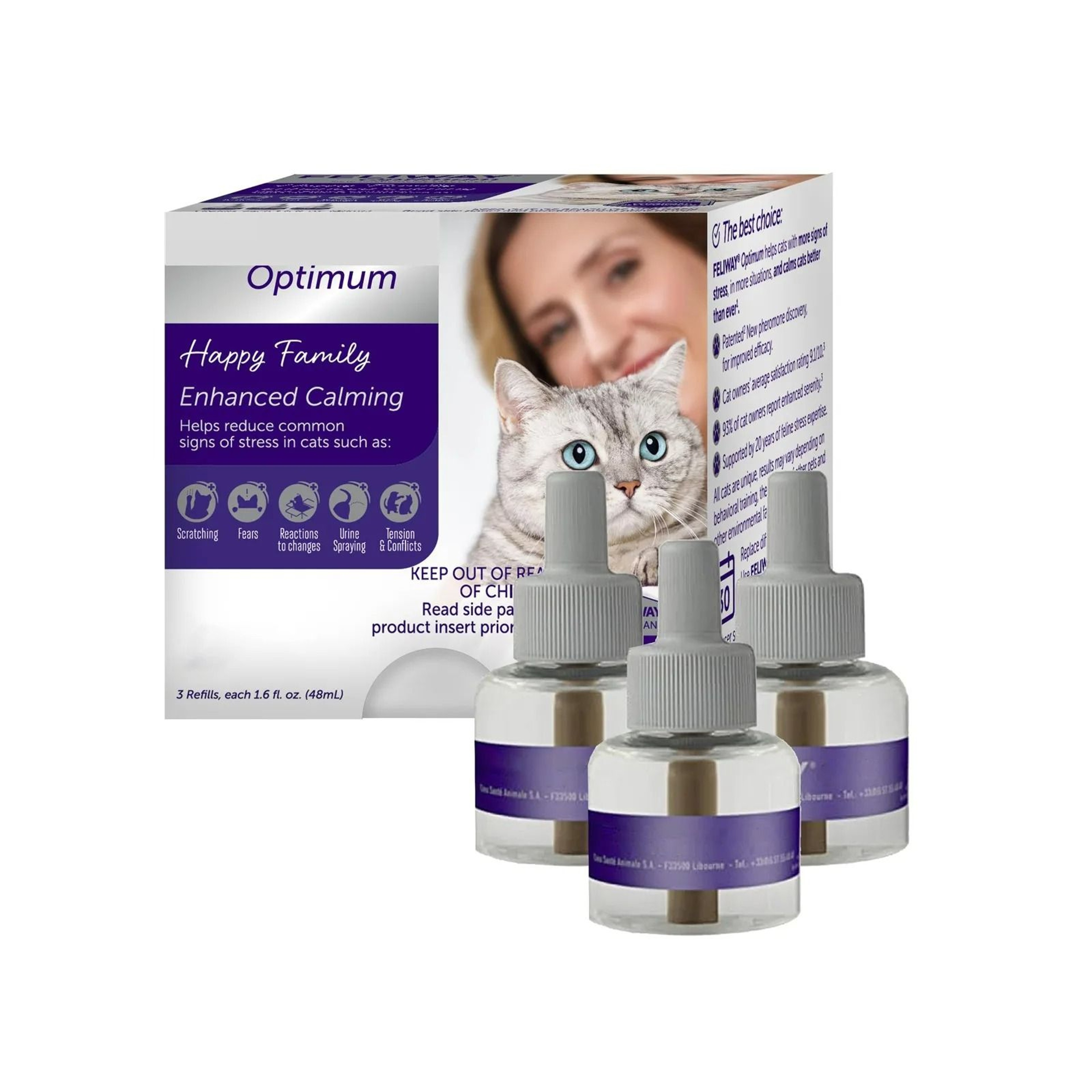 Classic Calming Pheromone 30Day Cat Refill  3Pack 48ml 2