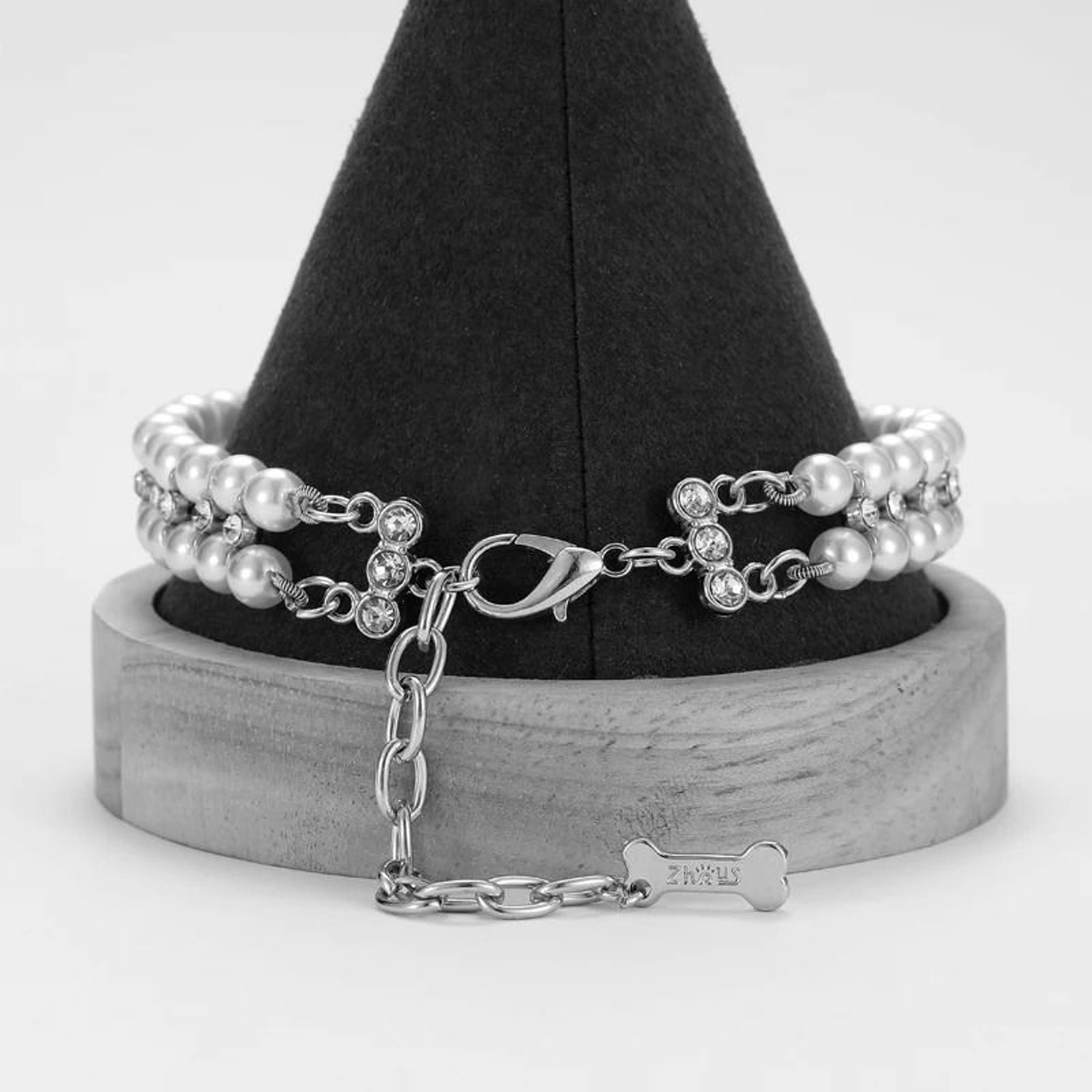 Luxury Pearl  Rhinestone Pet Collar Necklace 5