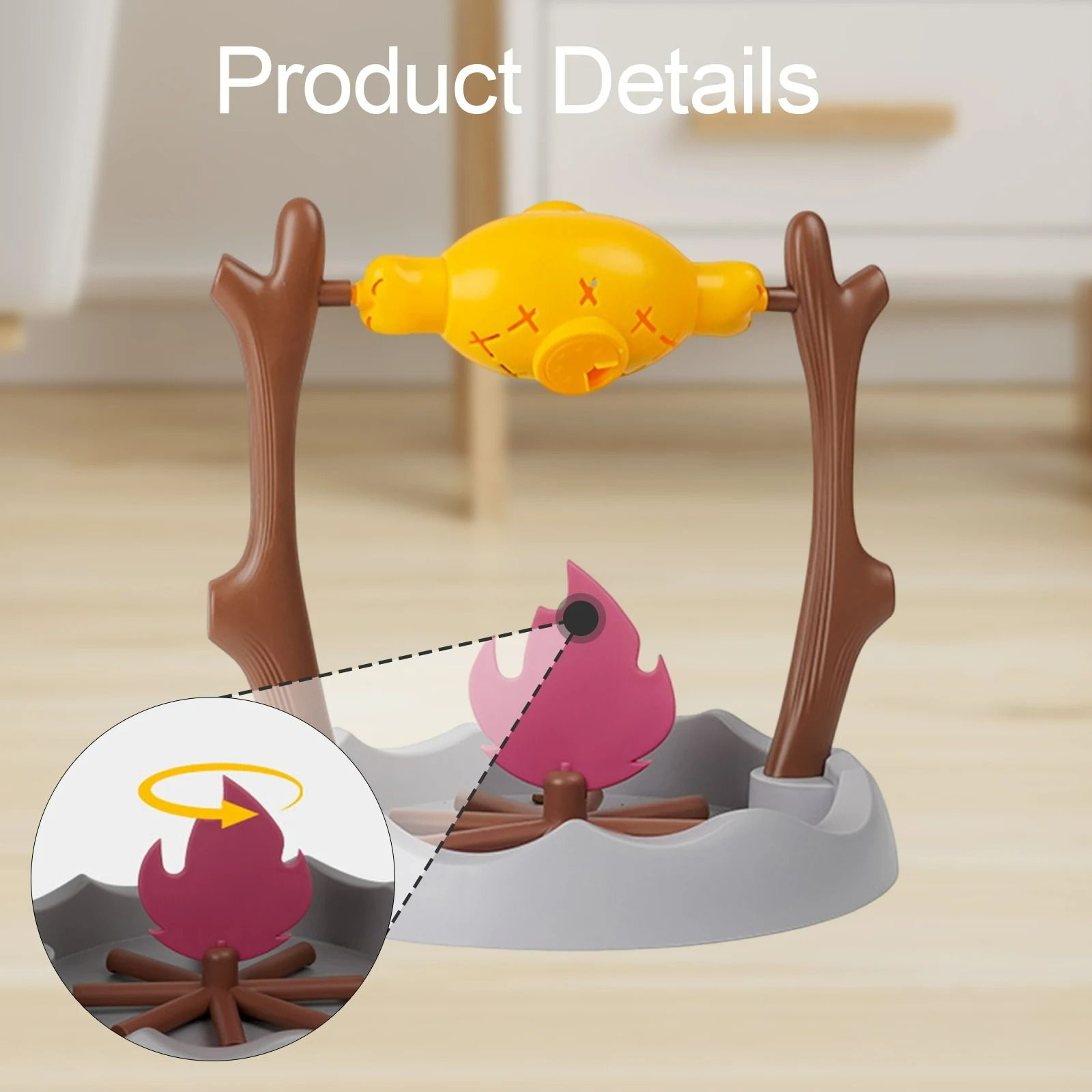 Interactive 360 Rotating Roast Chicken Leg Cat Slow Feeder 4