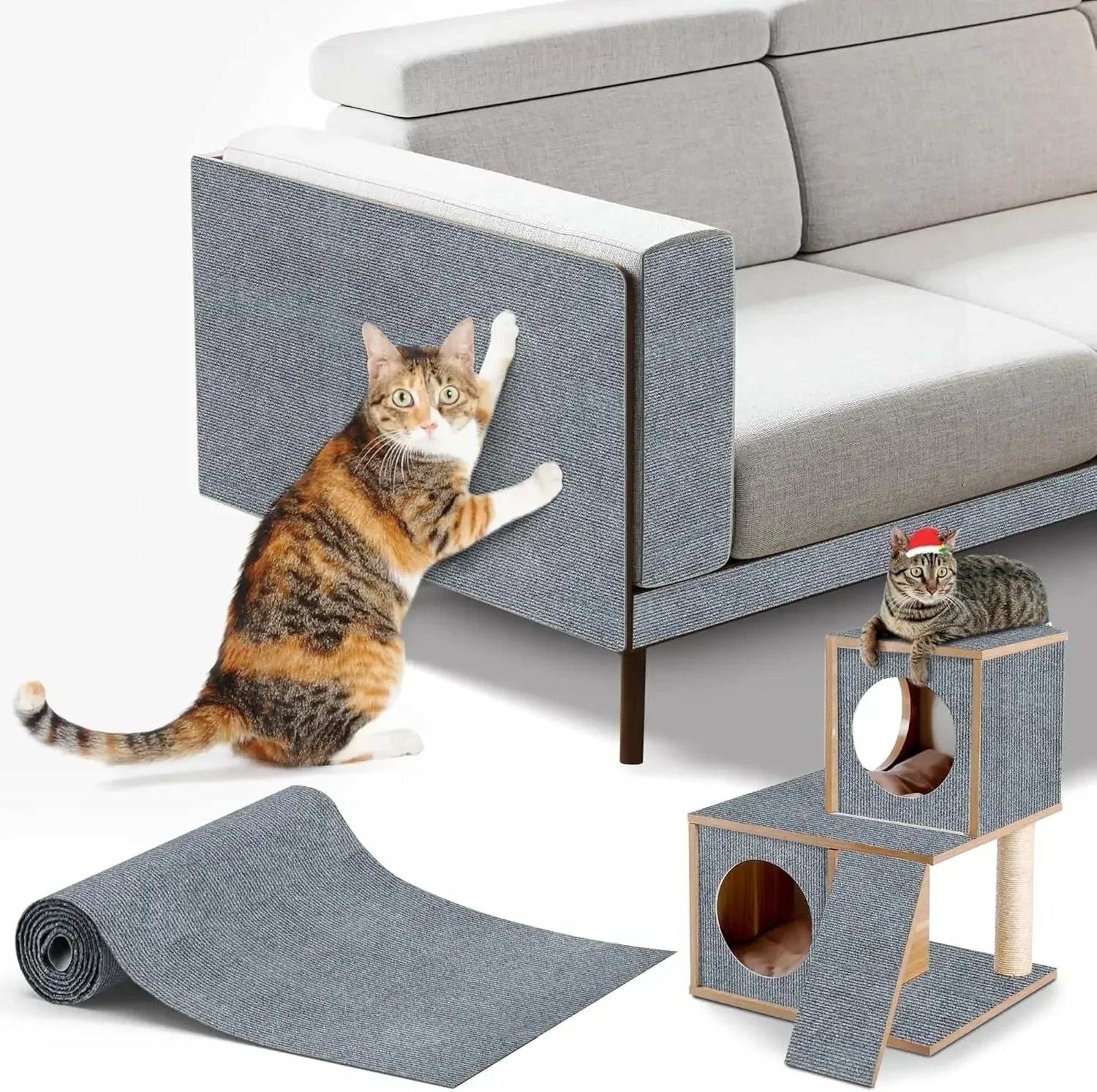 MultiPurpose SelfAdhesive Cat Scratch Protection Carpet 9