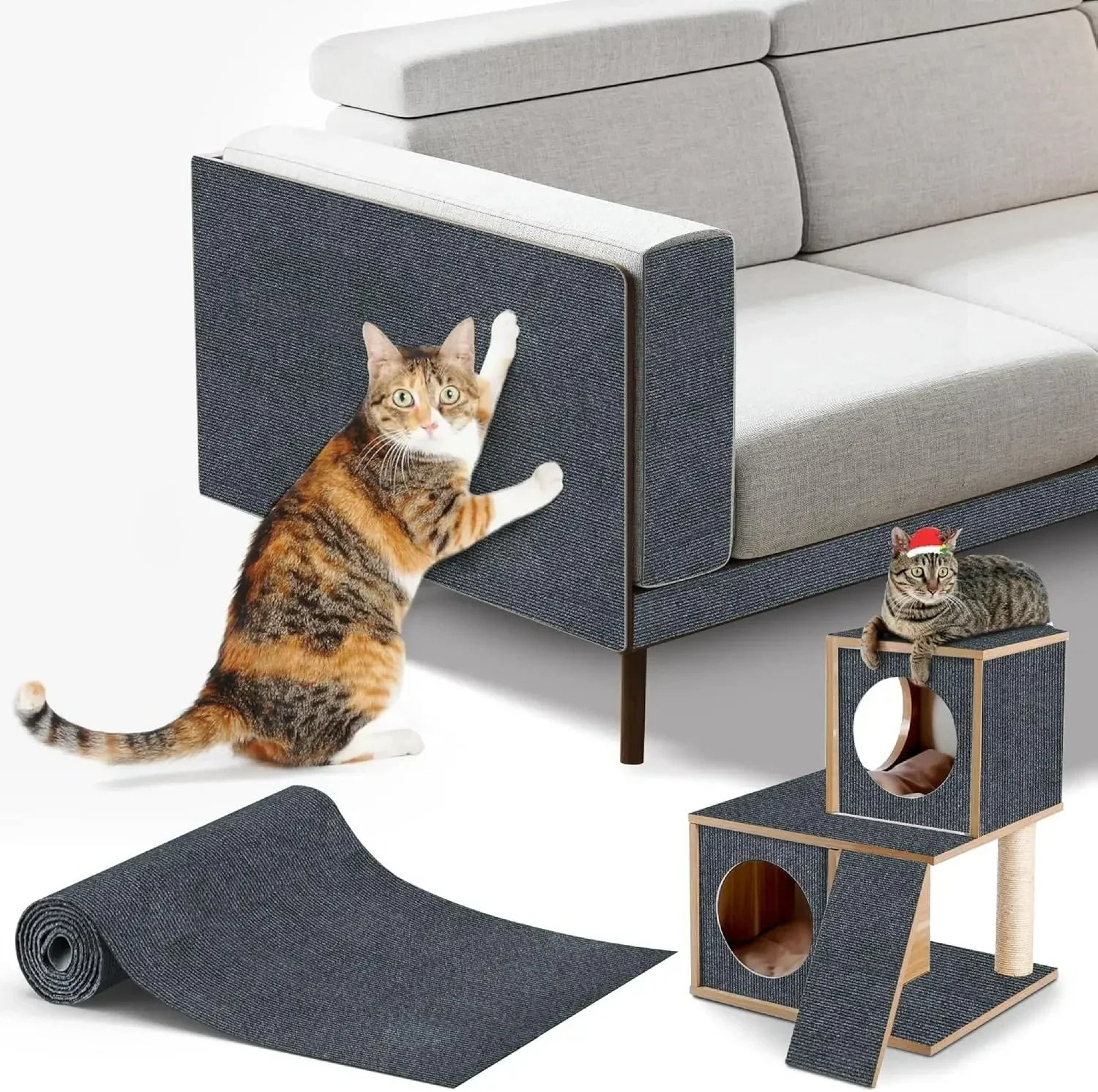 MultiPurpose SelfAdhesive Cat Scratch Protection Carpet 10