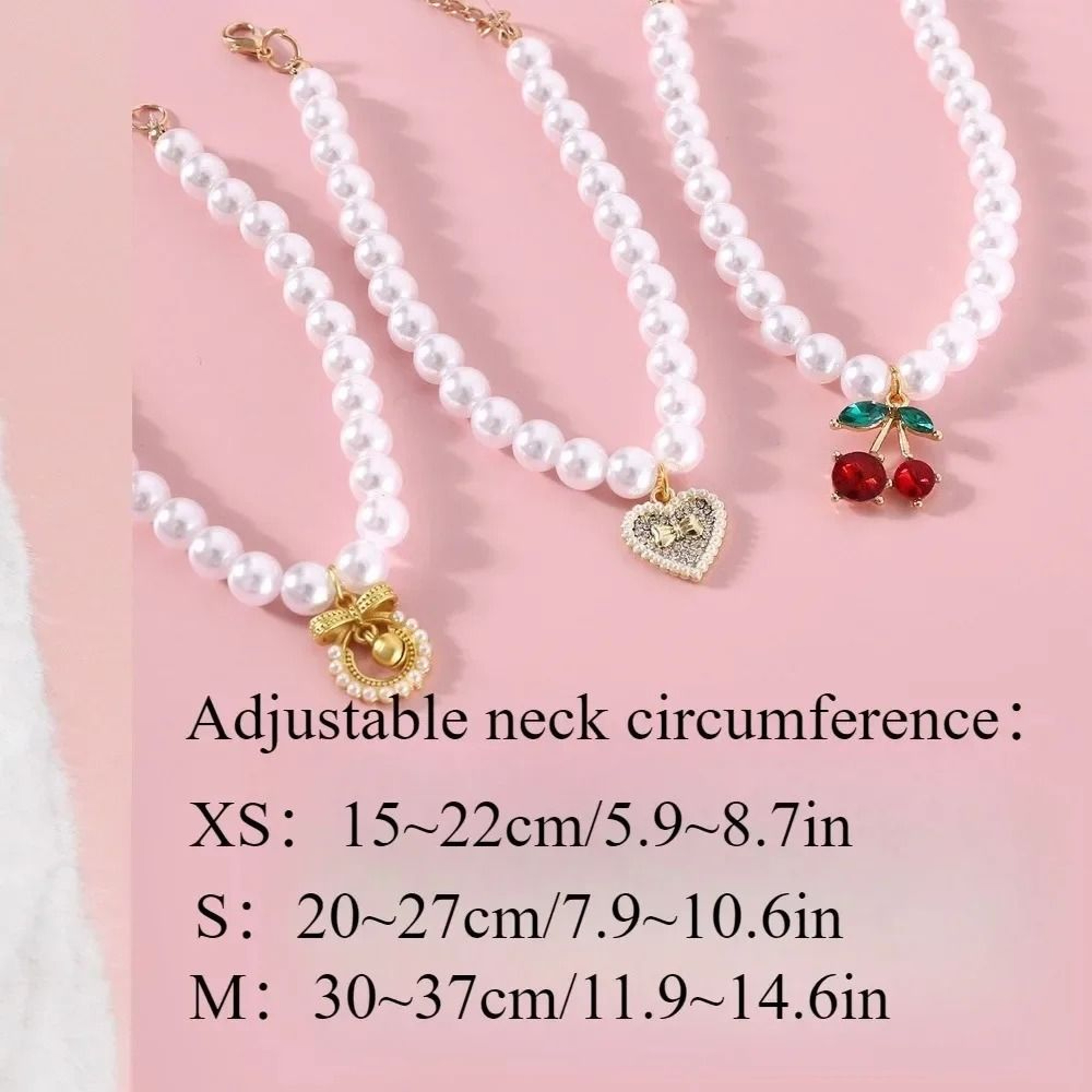 Princess Style Pearl Pendant Jewelry Necklace For Cats And Small Dogs 1
