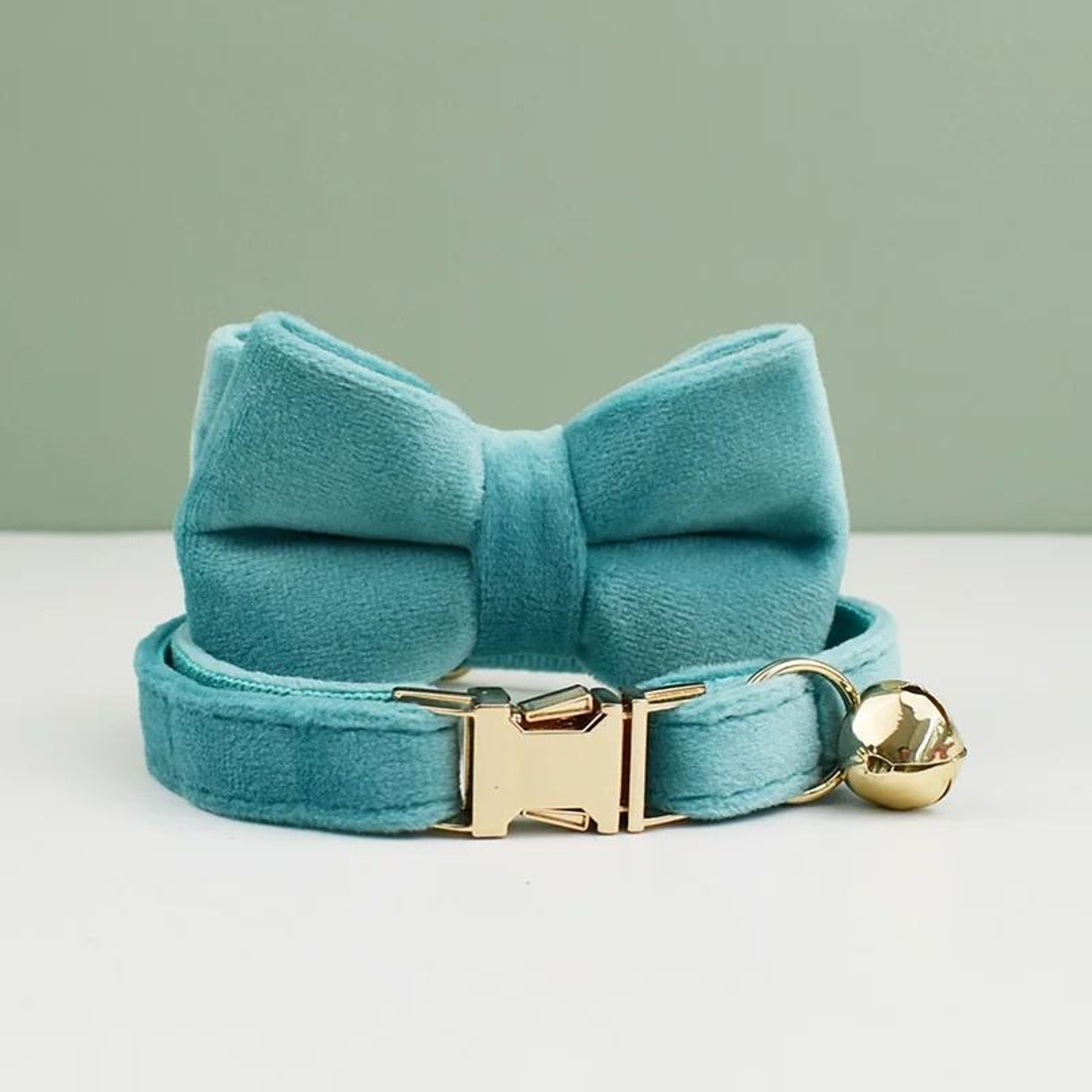 Velvet Bowknot Personalized Cat Collar 10
