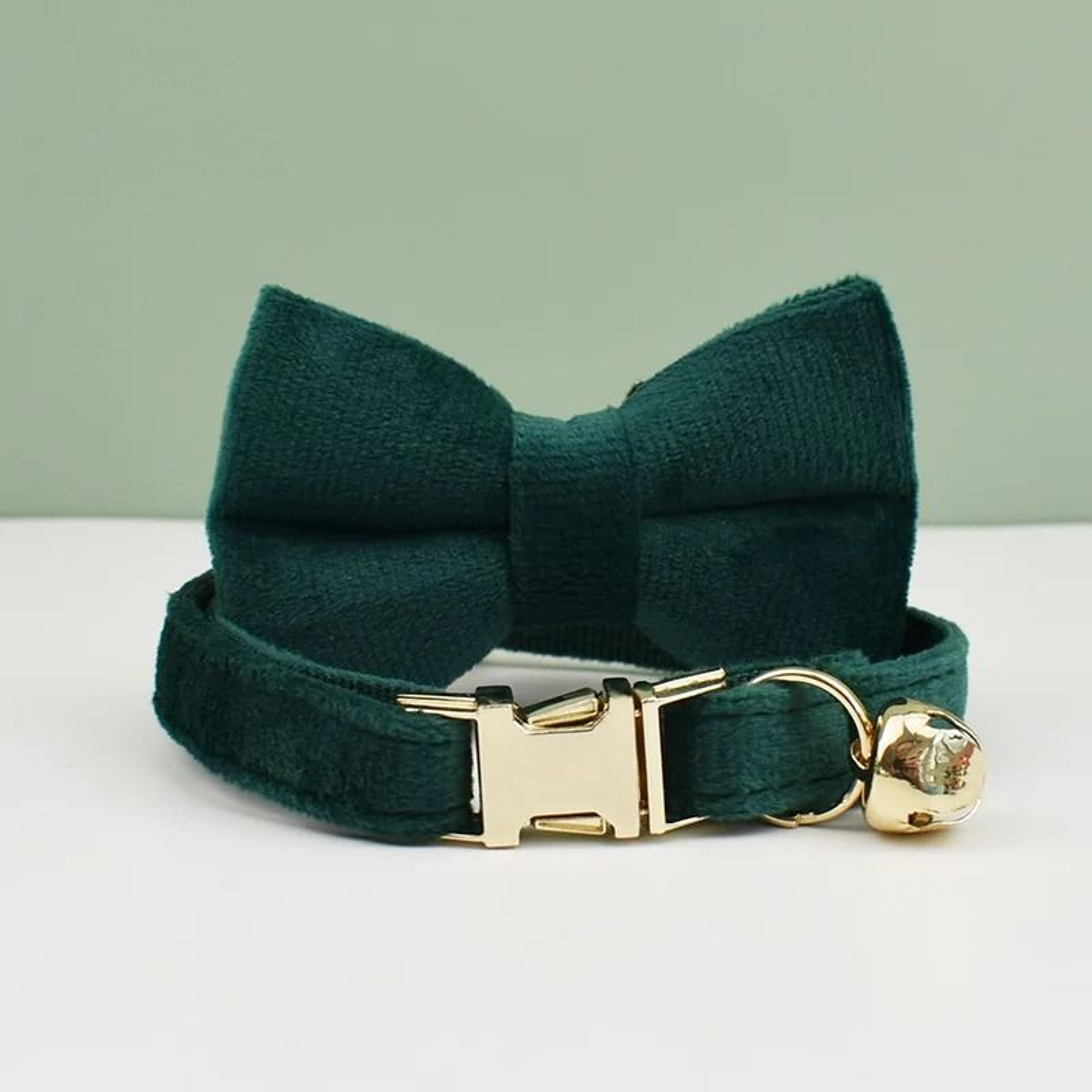 Velvet Bowknot Personalized Cat Collar 17