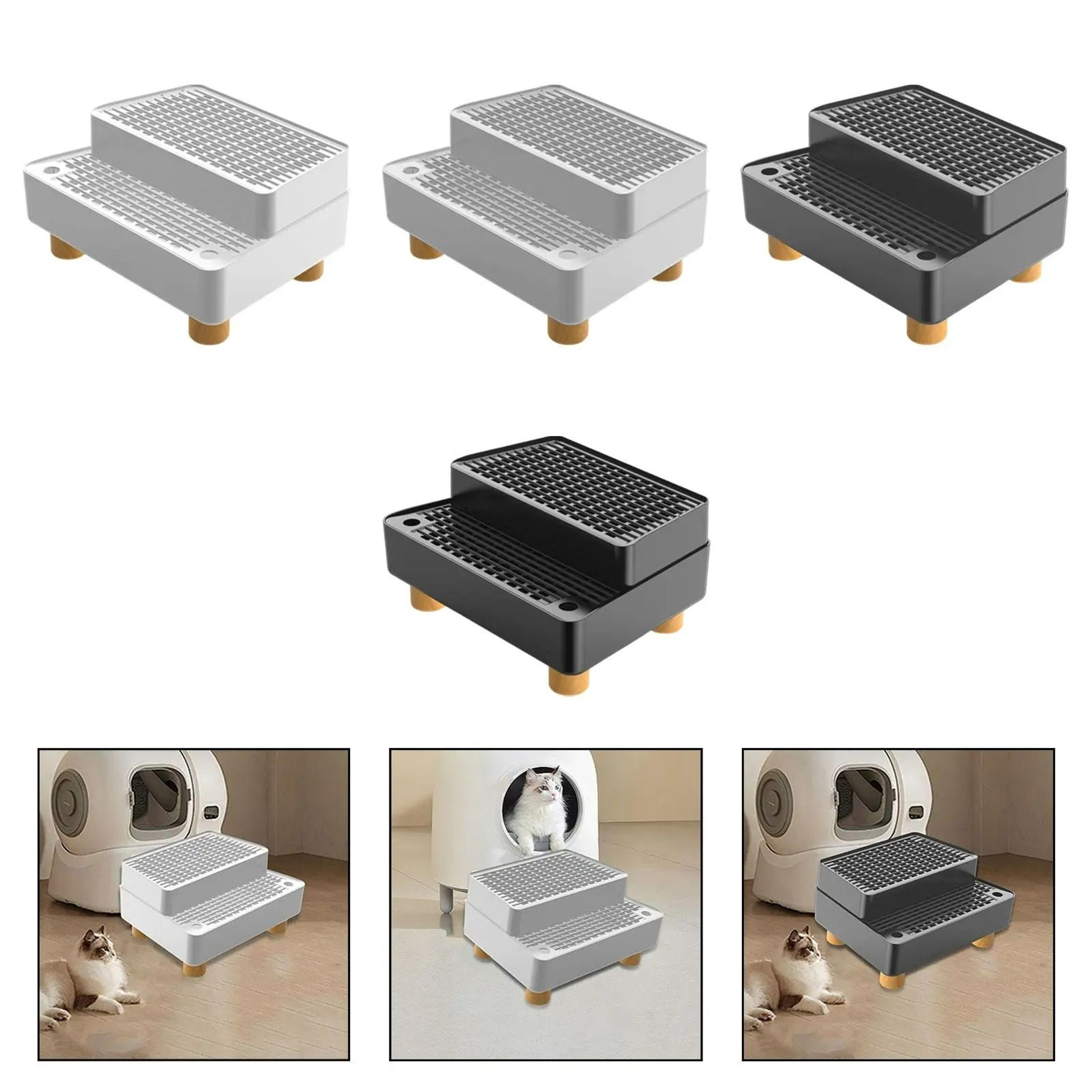 Leakproof DoubleLayer Cat Litter Step Ramp 2