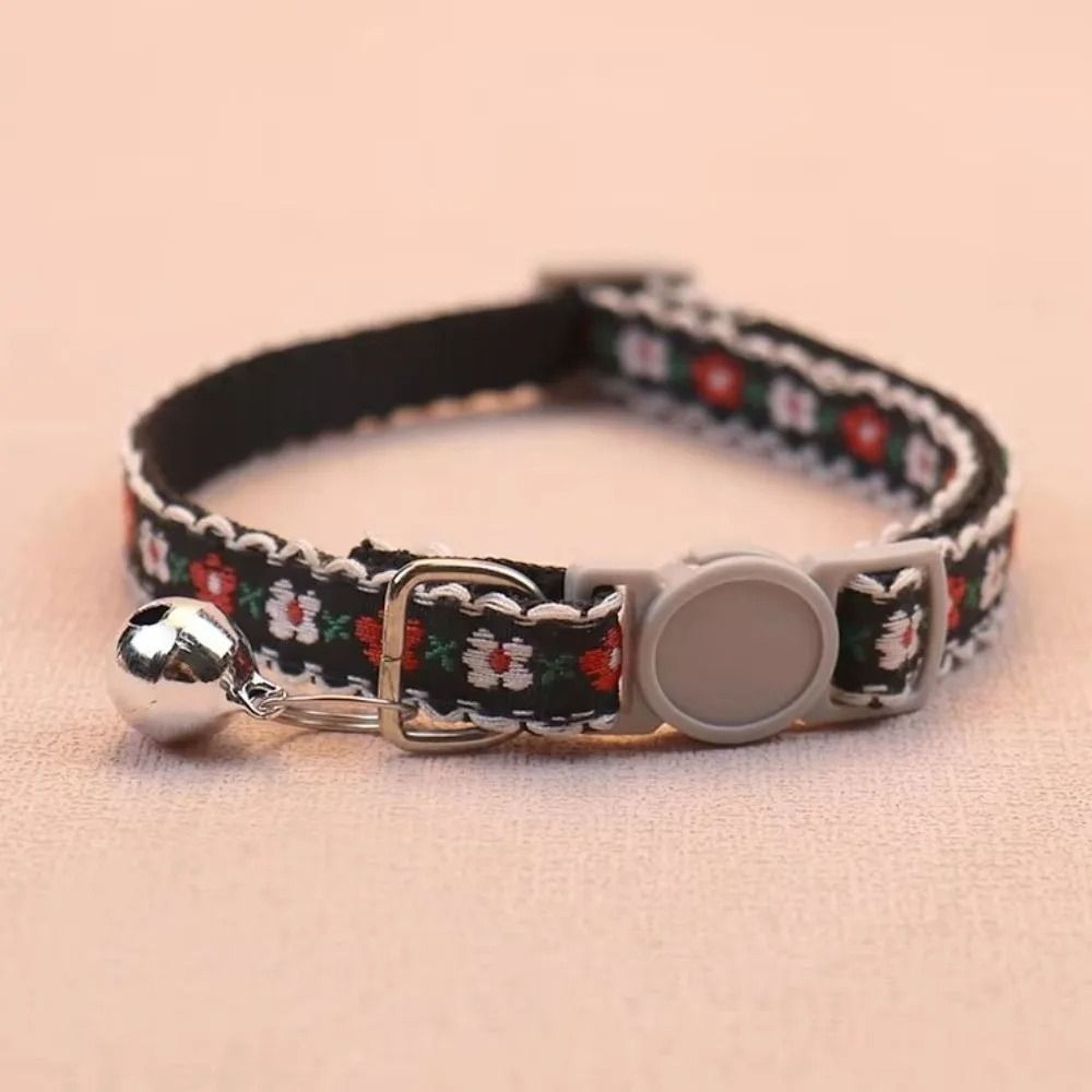 Floral Embroidered Lace Cat Collar 6