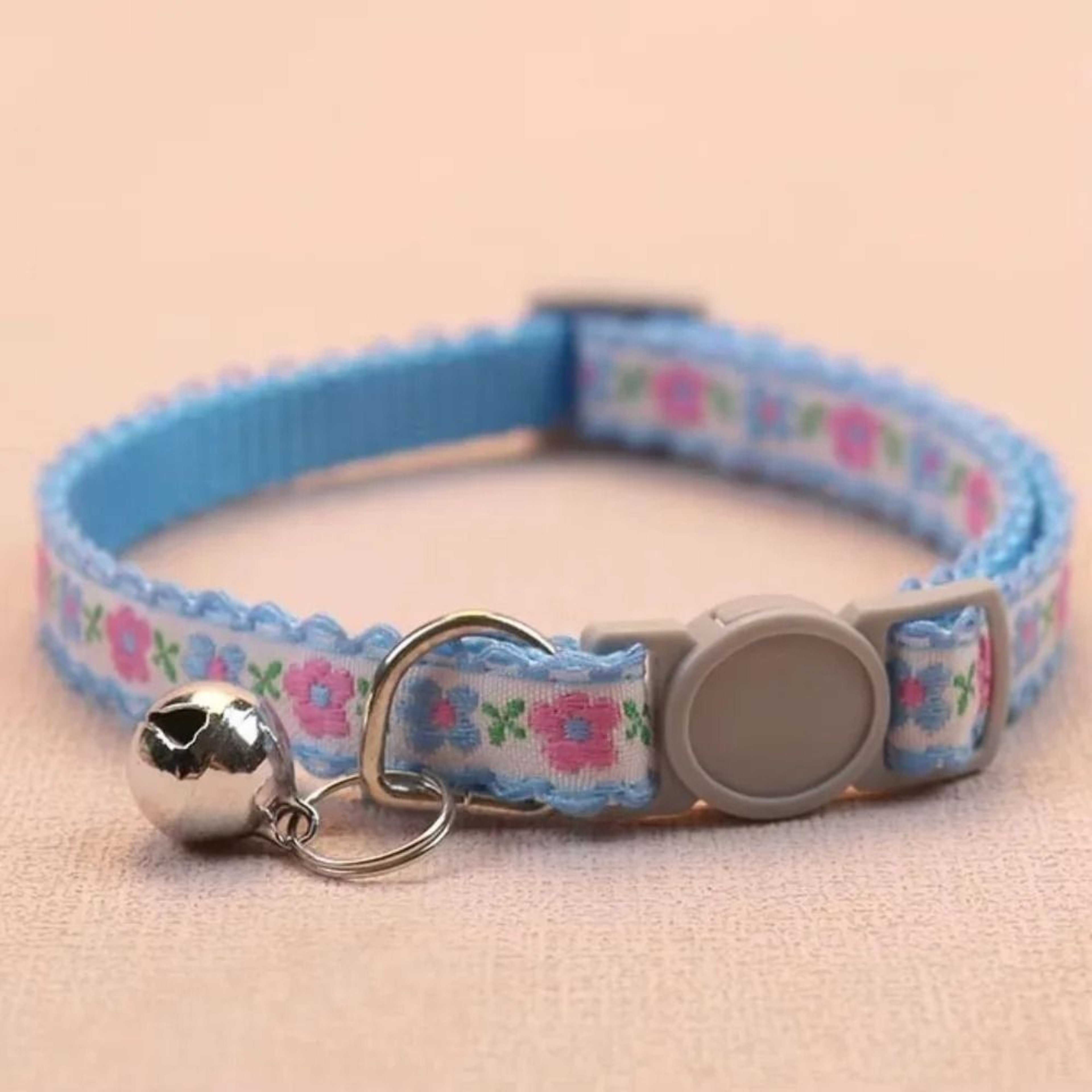 Floral Embroidered Lace Cat Collar 11