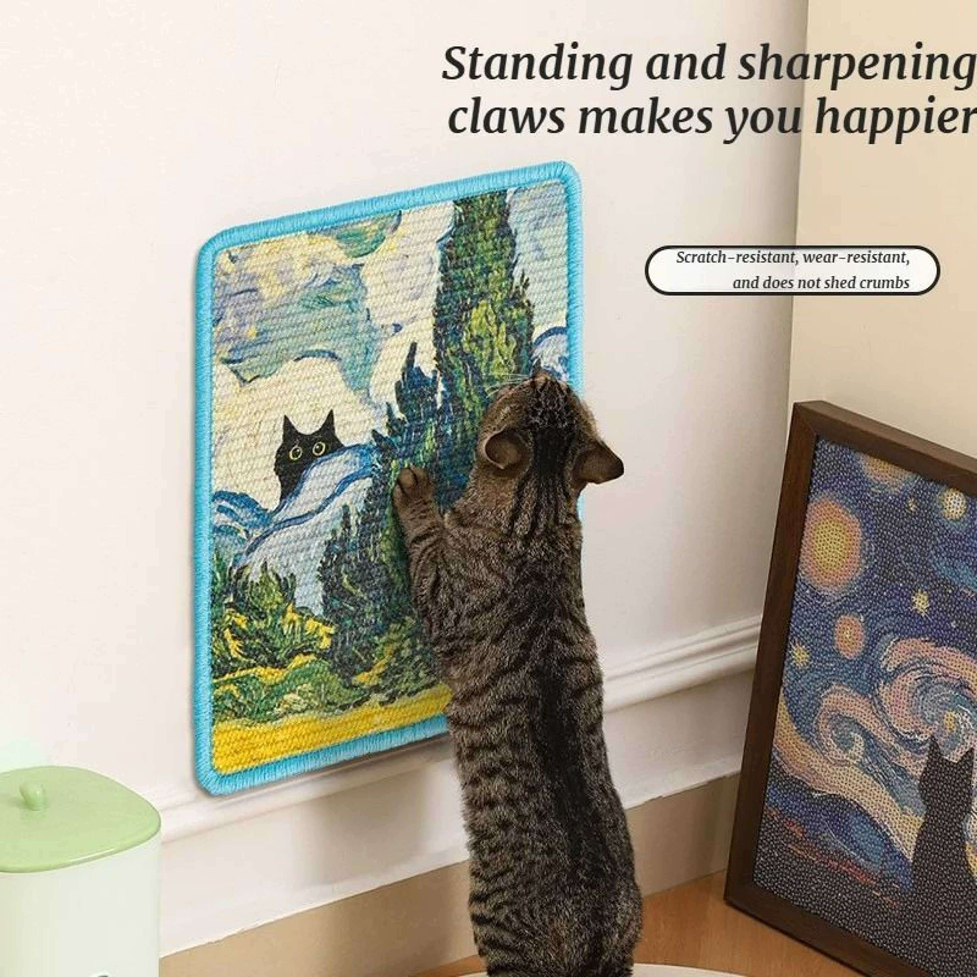 DebrisFree Natural Sisal Cat Scratching Mat 3