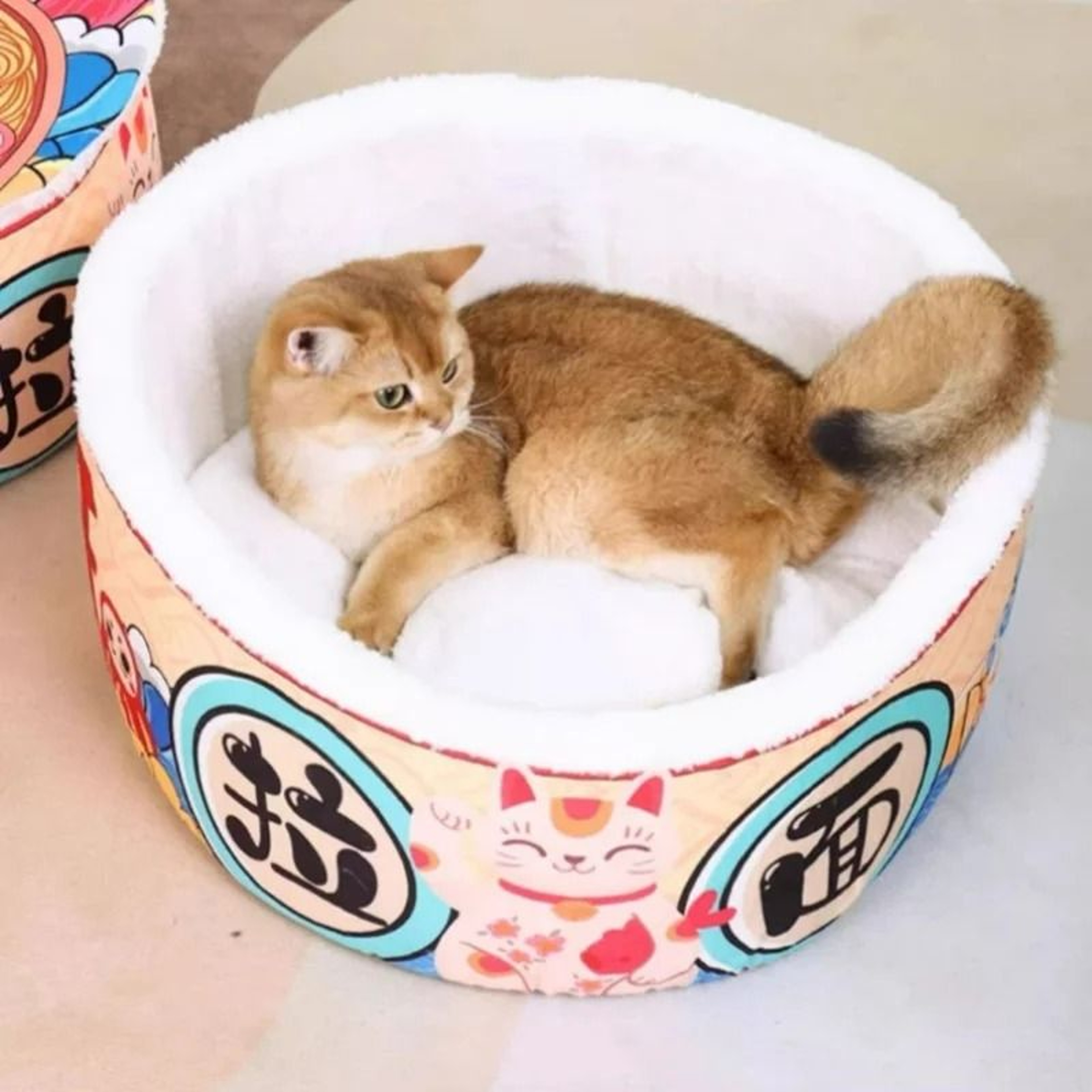 Instant Noodle Warm Pet Bed And Cushion Cup 3