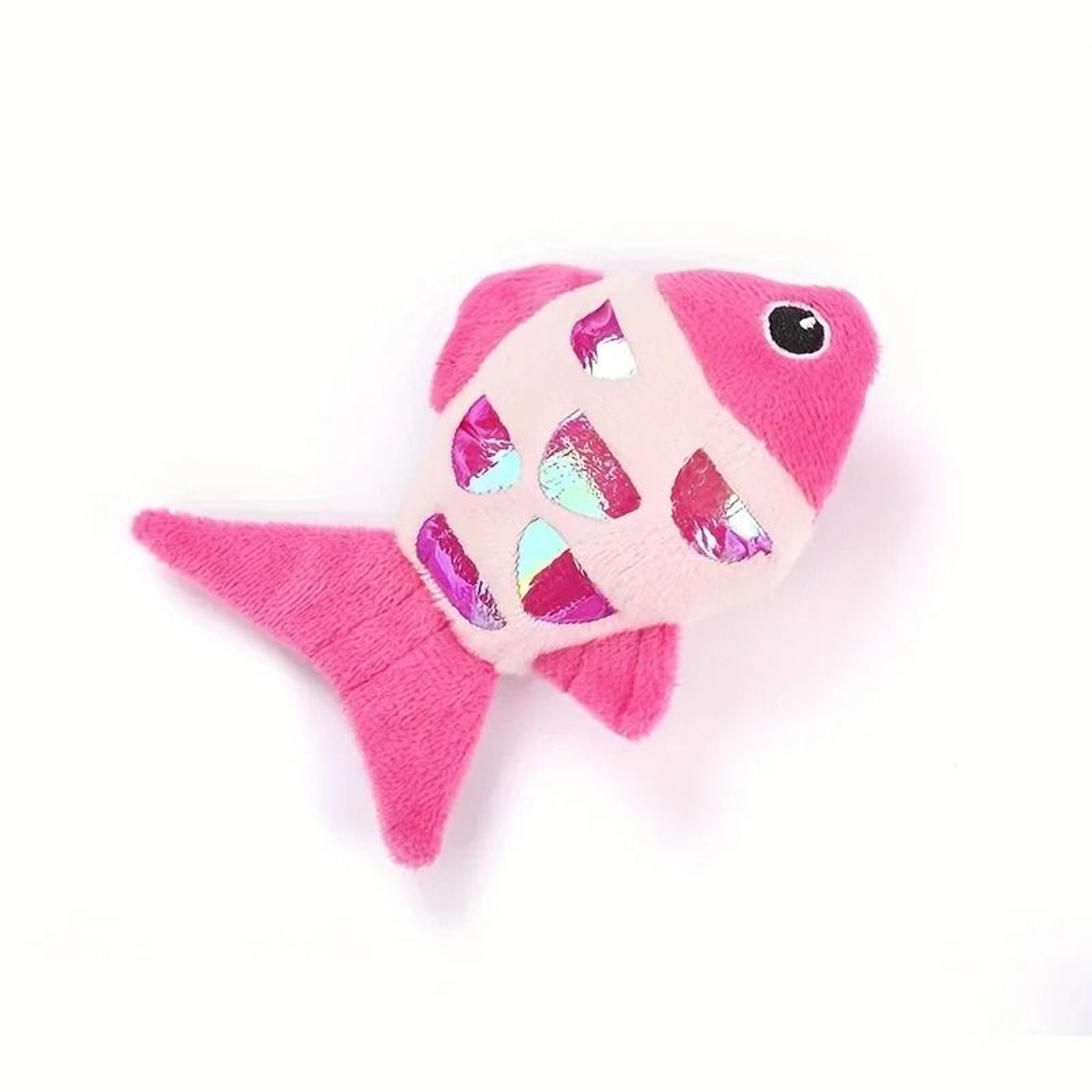 Colorful Catnip Fish Kicker Toy With Crinkle Paper 0