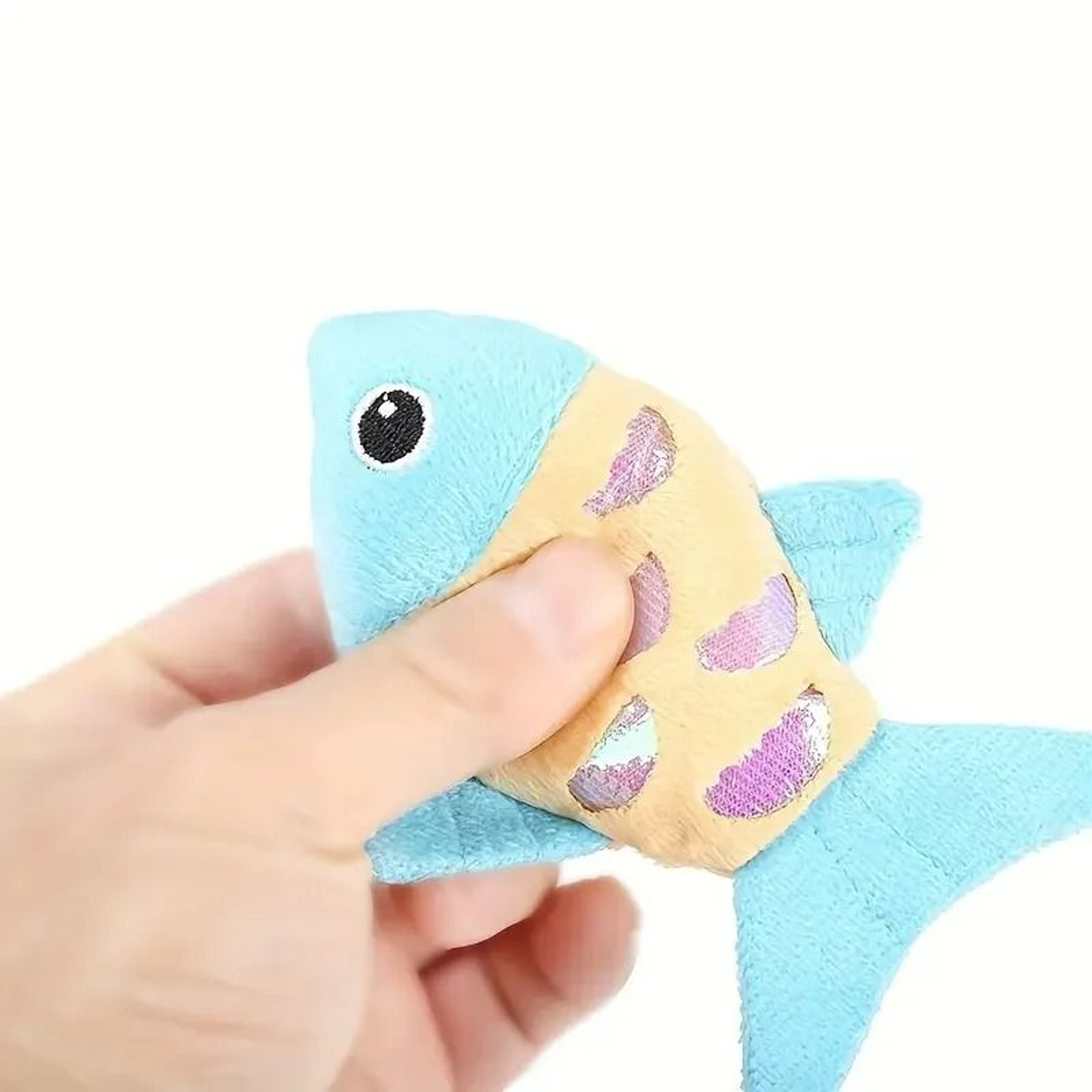 Colorful Catnip Fish Kicker Toy With Crinkle Paper 5