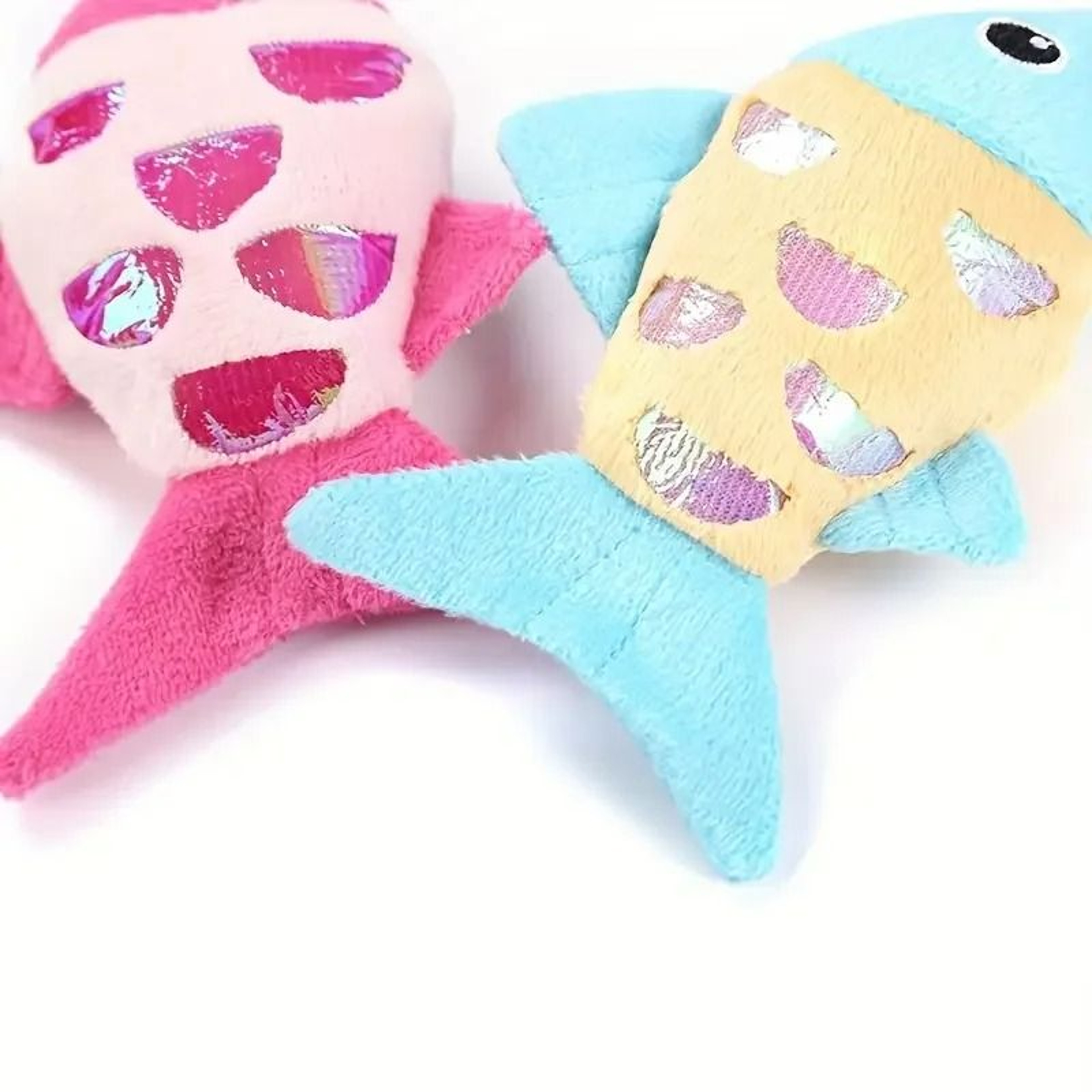 Colorful Catnip Fish Kicker Toy With Crinkle Paper 6