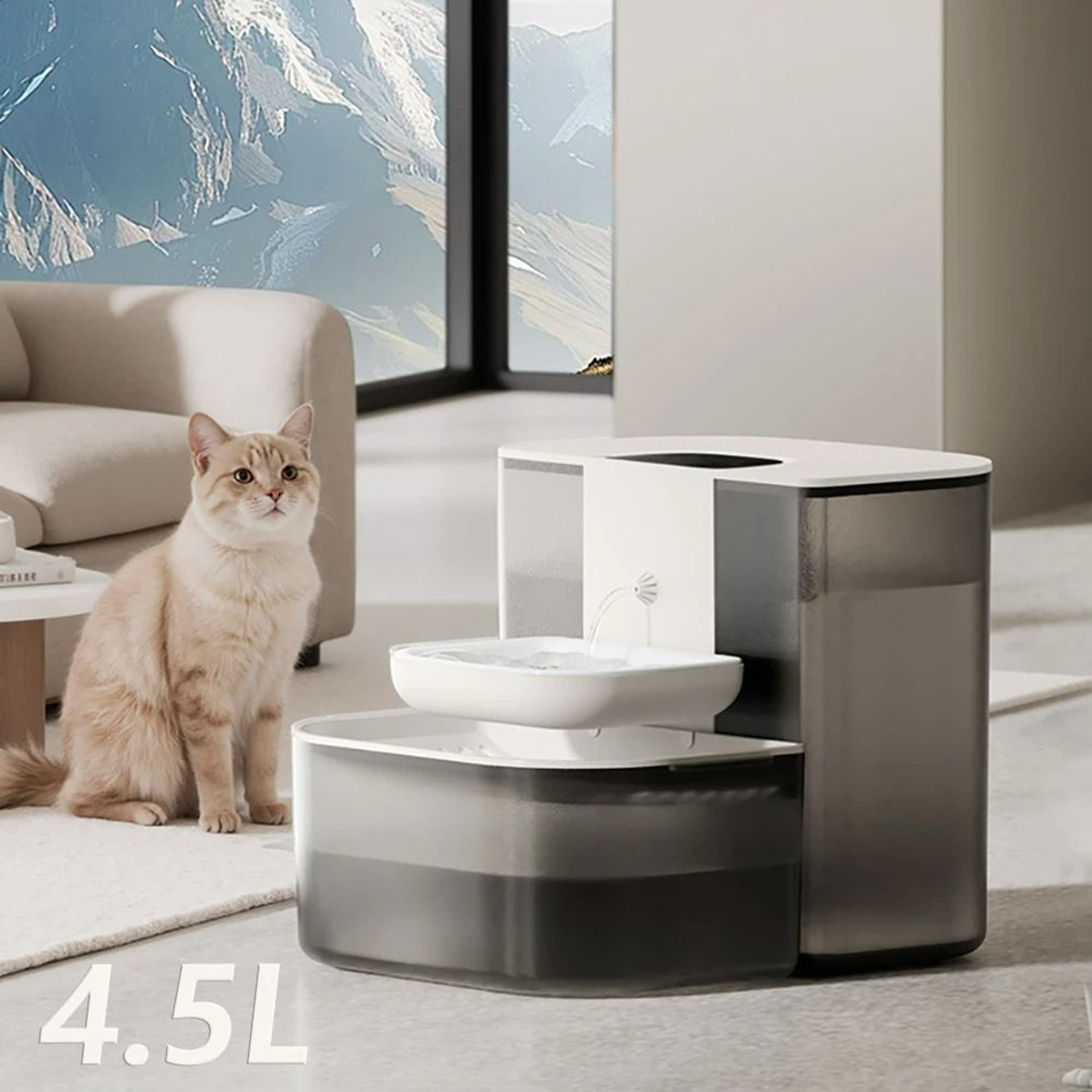 Smart Automatic WasteSeparation Wireless Pet Water Dispenser 0