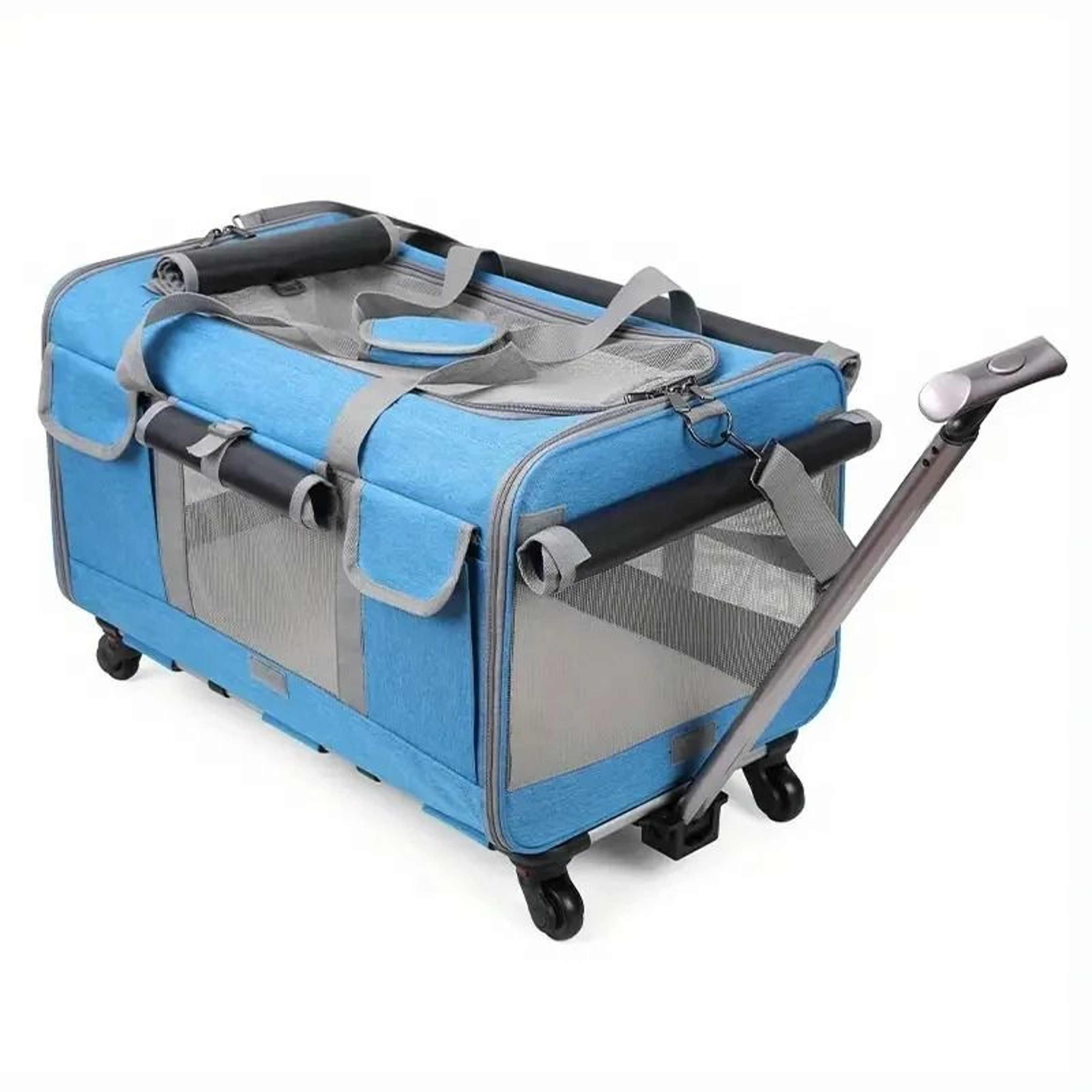 Extra Large Detachable Portable Pet Trolley Case 9