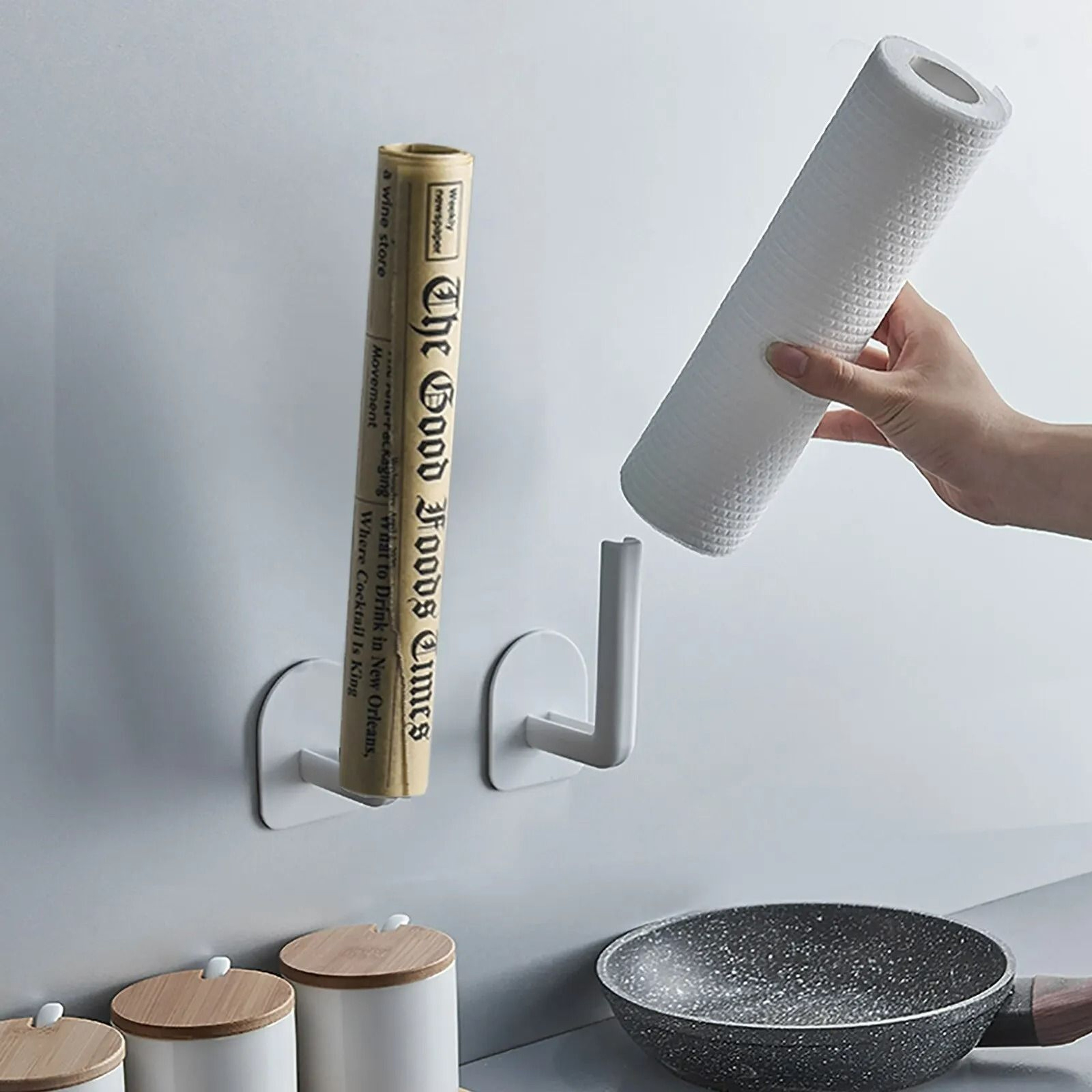 Traceless UnderCabinet Hanging Storage Hooks 2