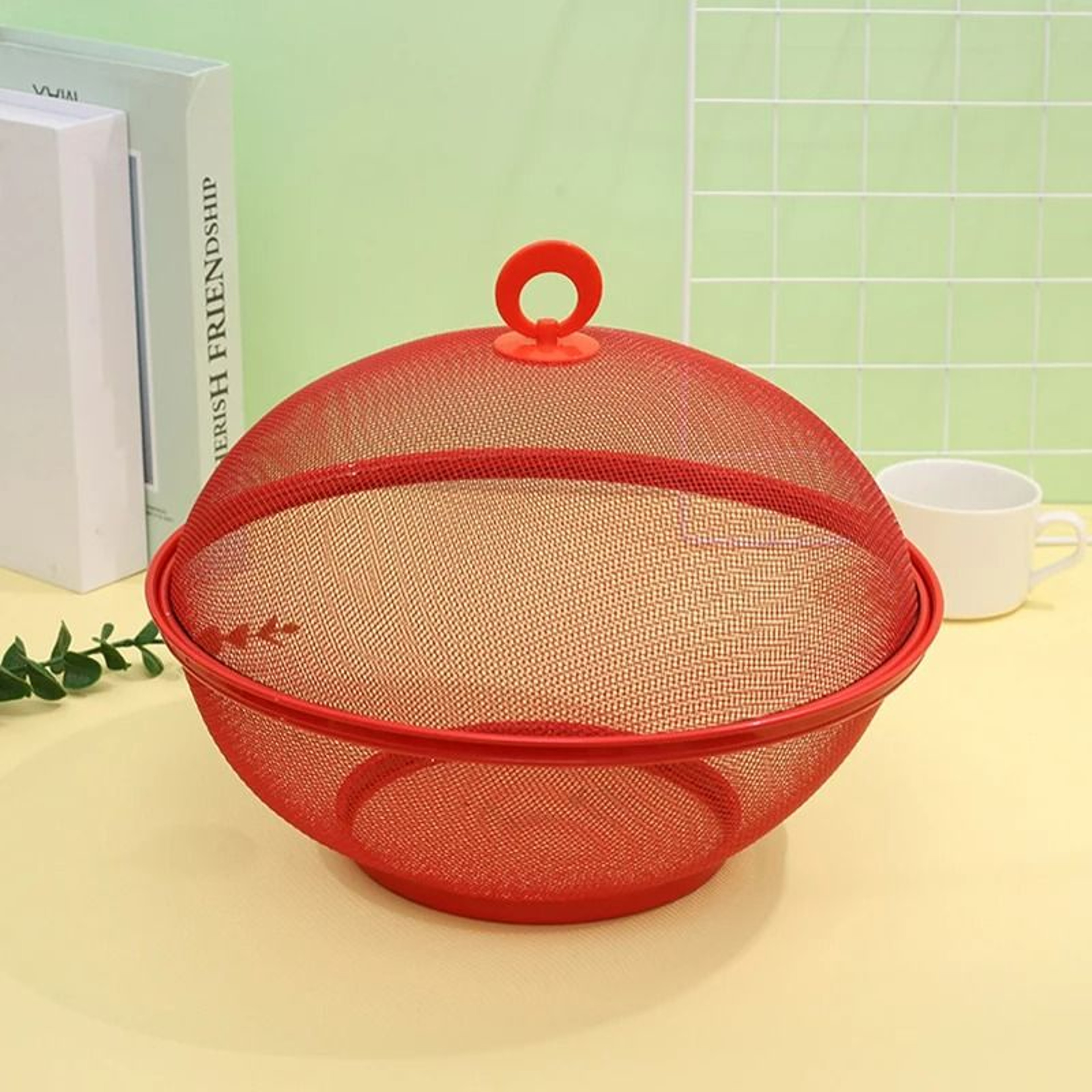 Mesh Fruit Basket With FlyProof Protection Lid 2