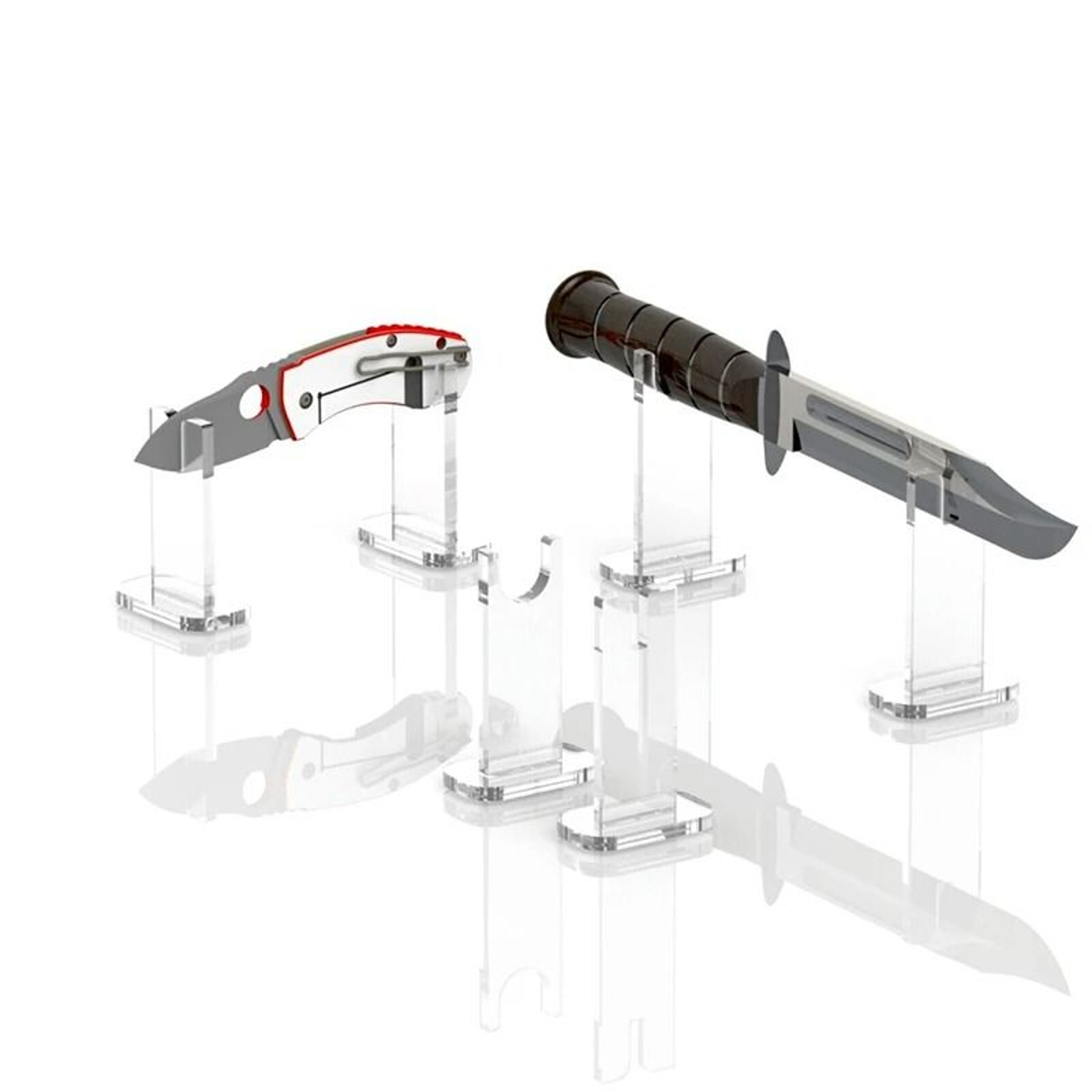 Premium Acrylic Pocket Knife Display Stand 5