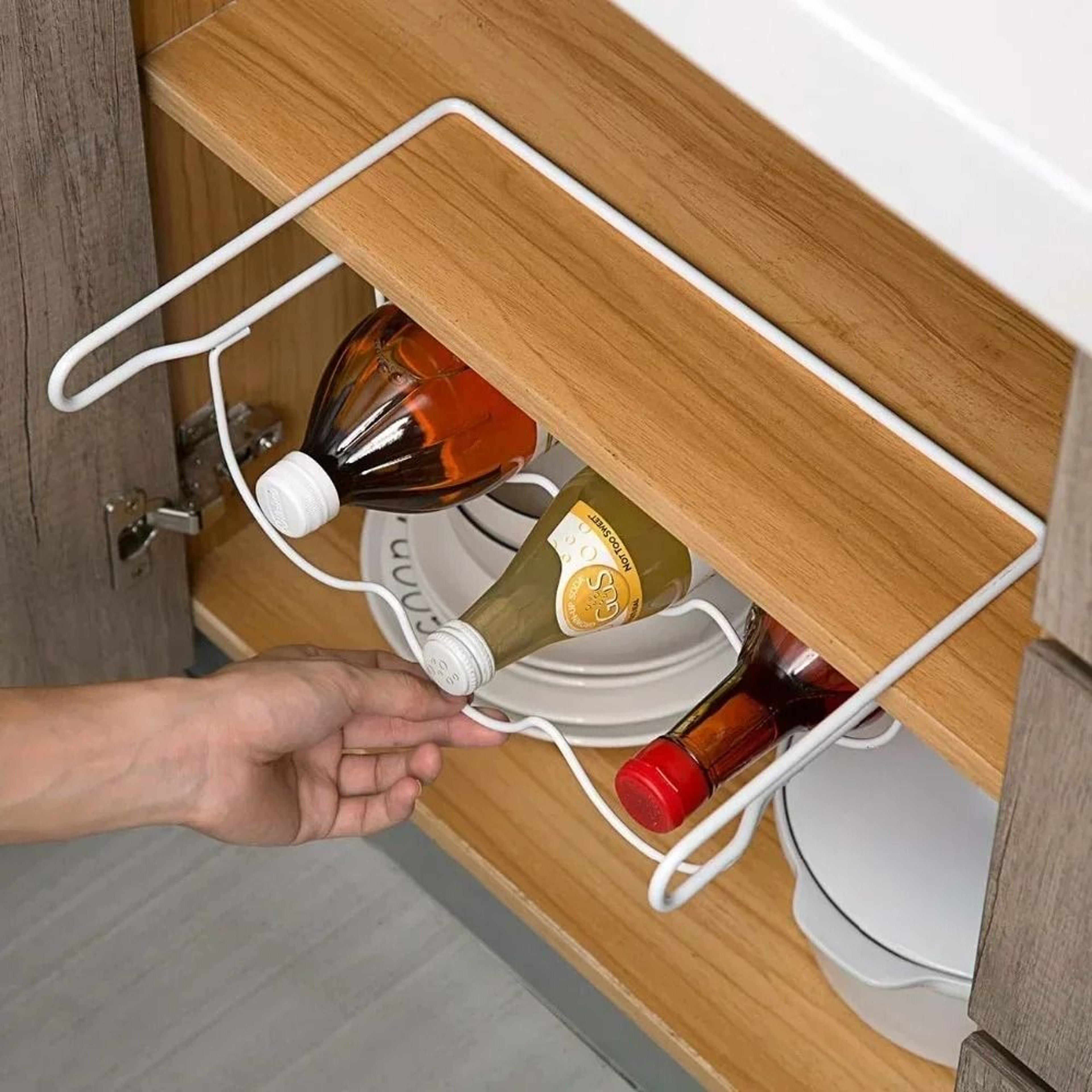 Stackable Refrigerator Wine And Beer Bottle Holder 3