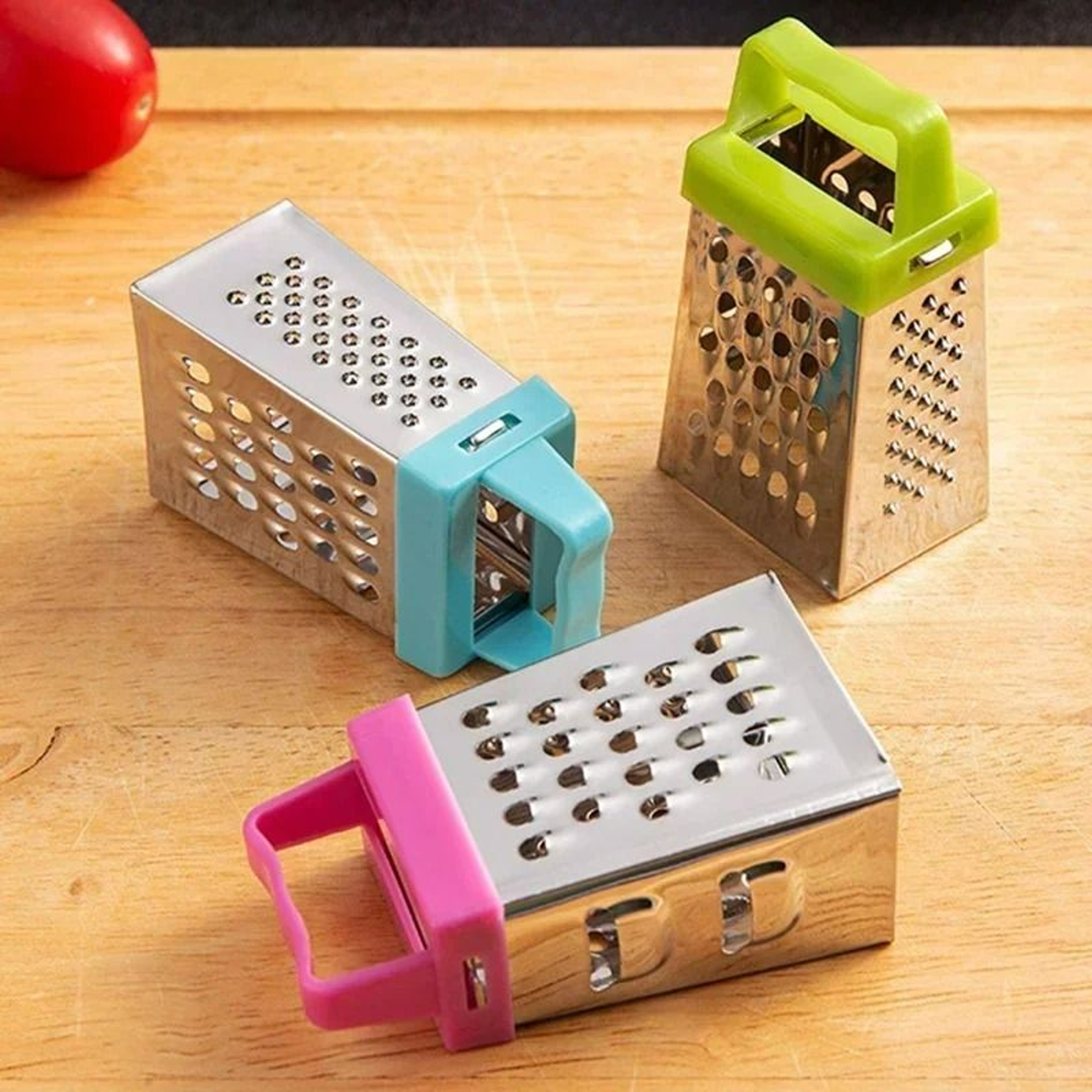 Mini FourSided Stainless Steel Kitchen Grater And Slicer 0